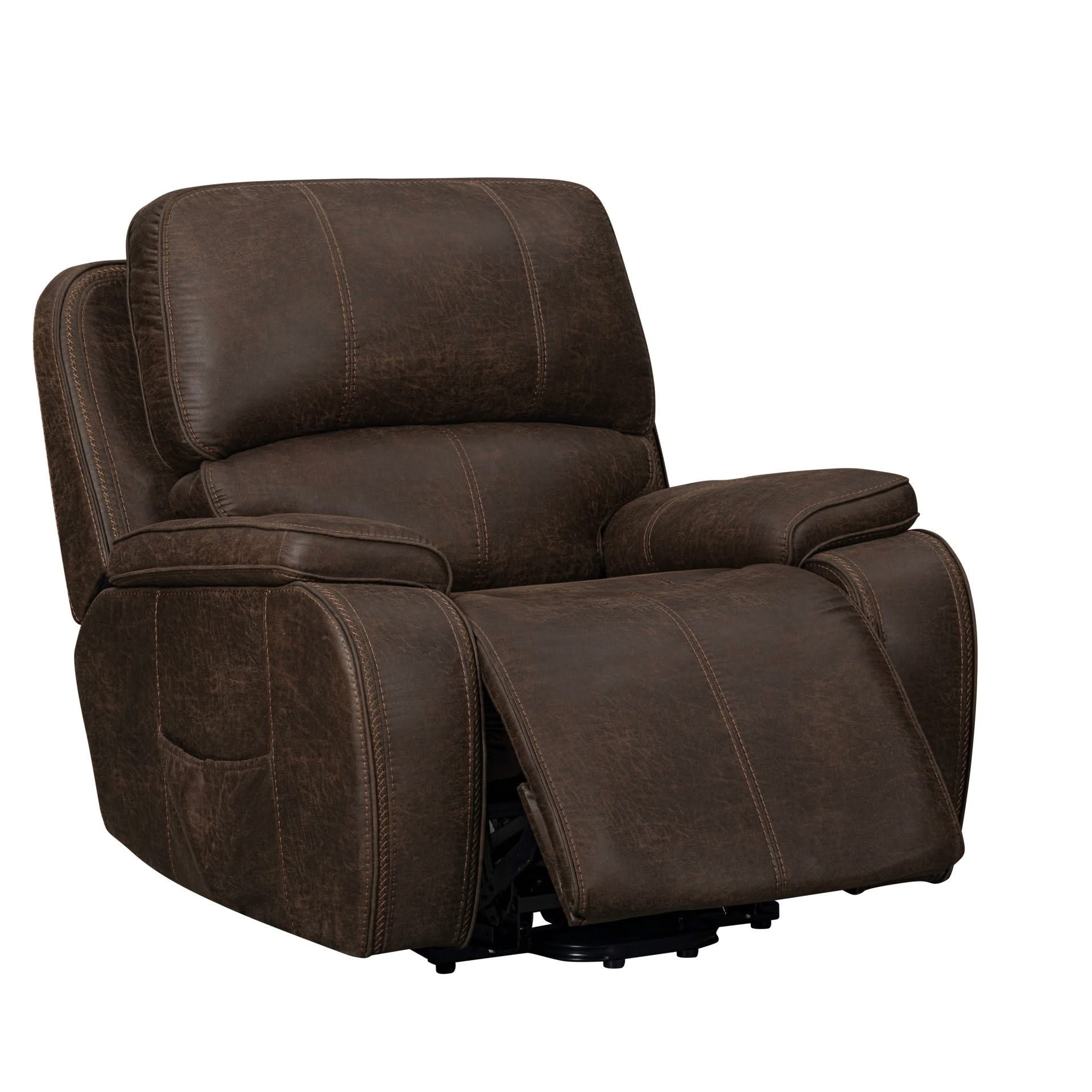 Brookings - Power Lift Recliner With Heat & Massage - Brown - Image 2