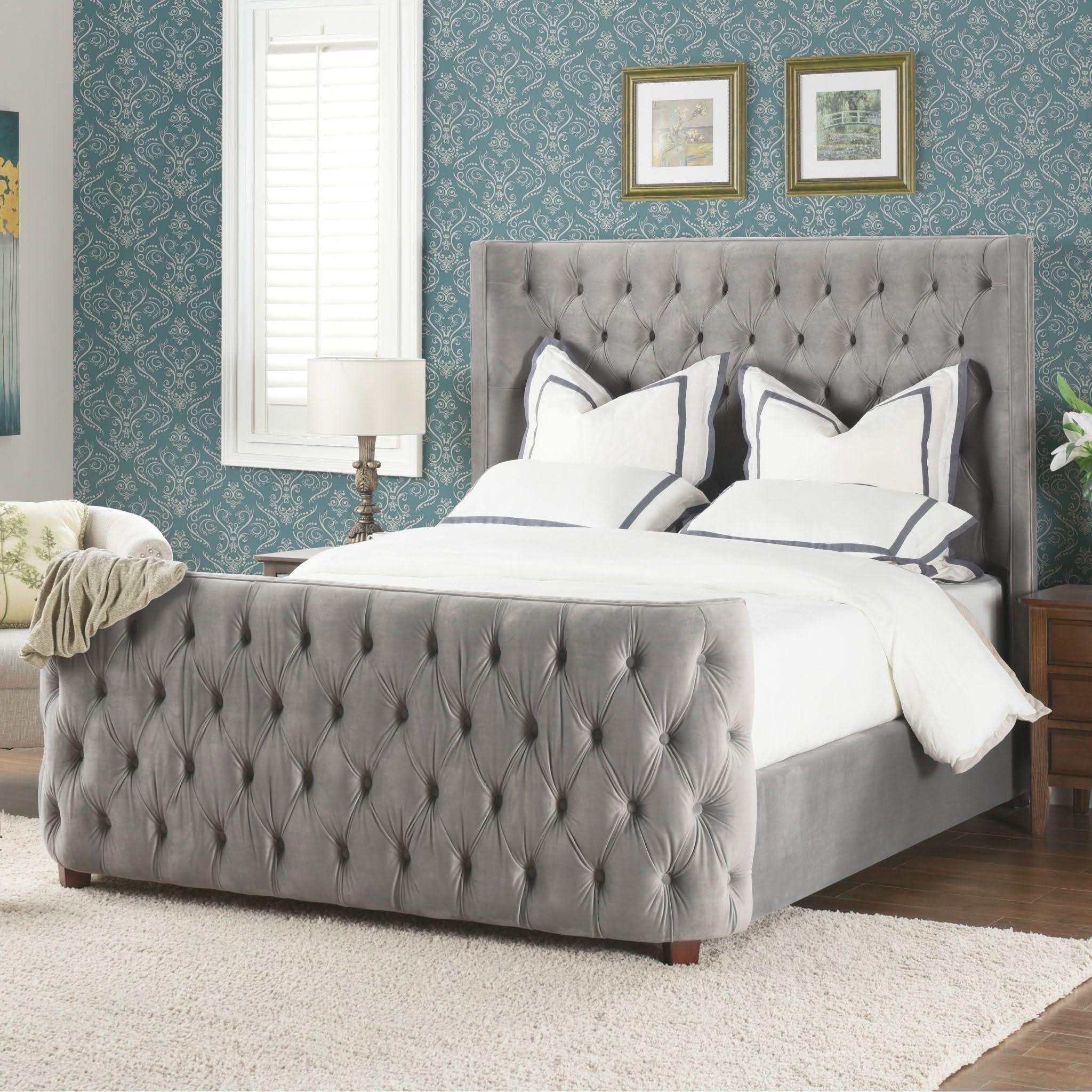 Brooklyn - Tufted Panel Bed Headboard And Footboard Set - Image 2