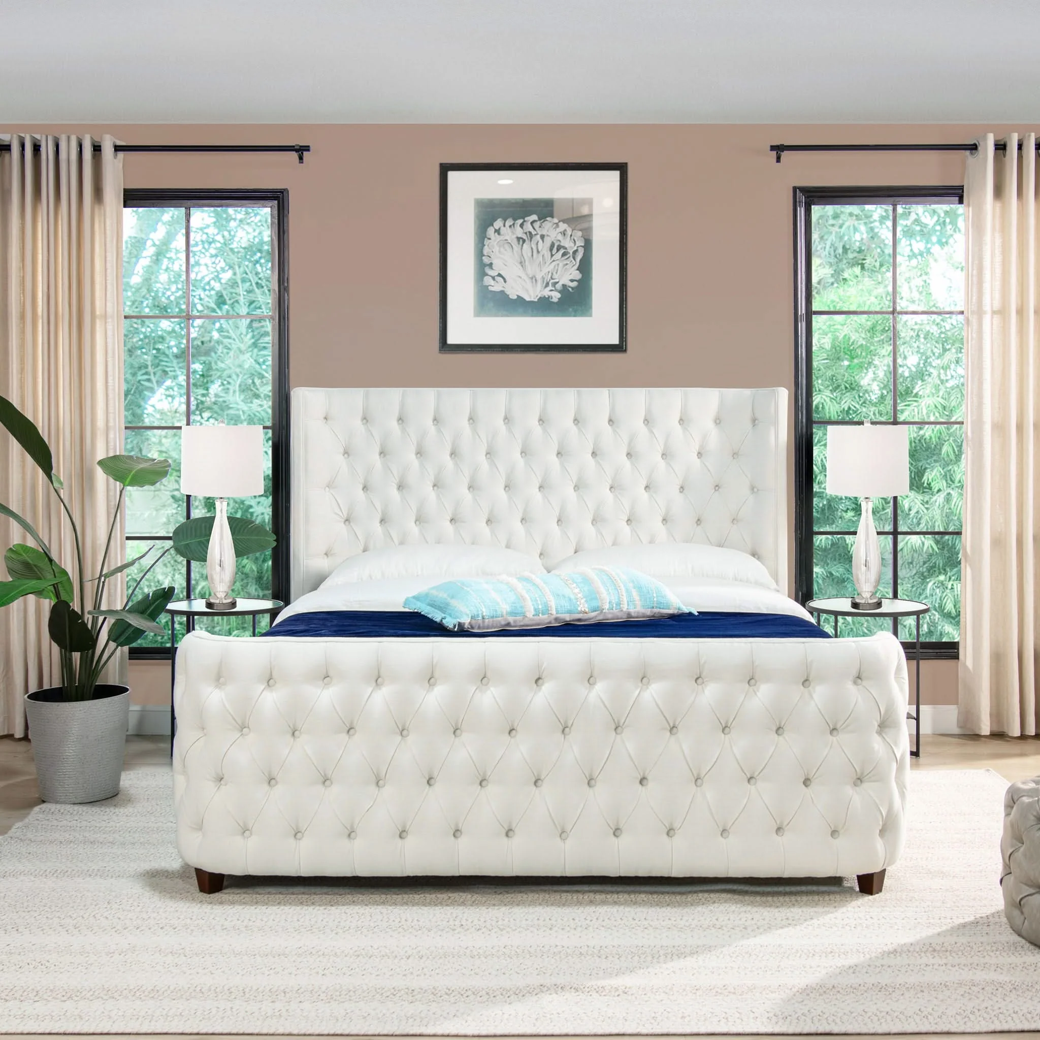 Brooklyn - Tufted Panel Bed Headboard And Footboard Set - Image 7