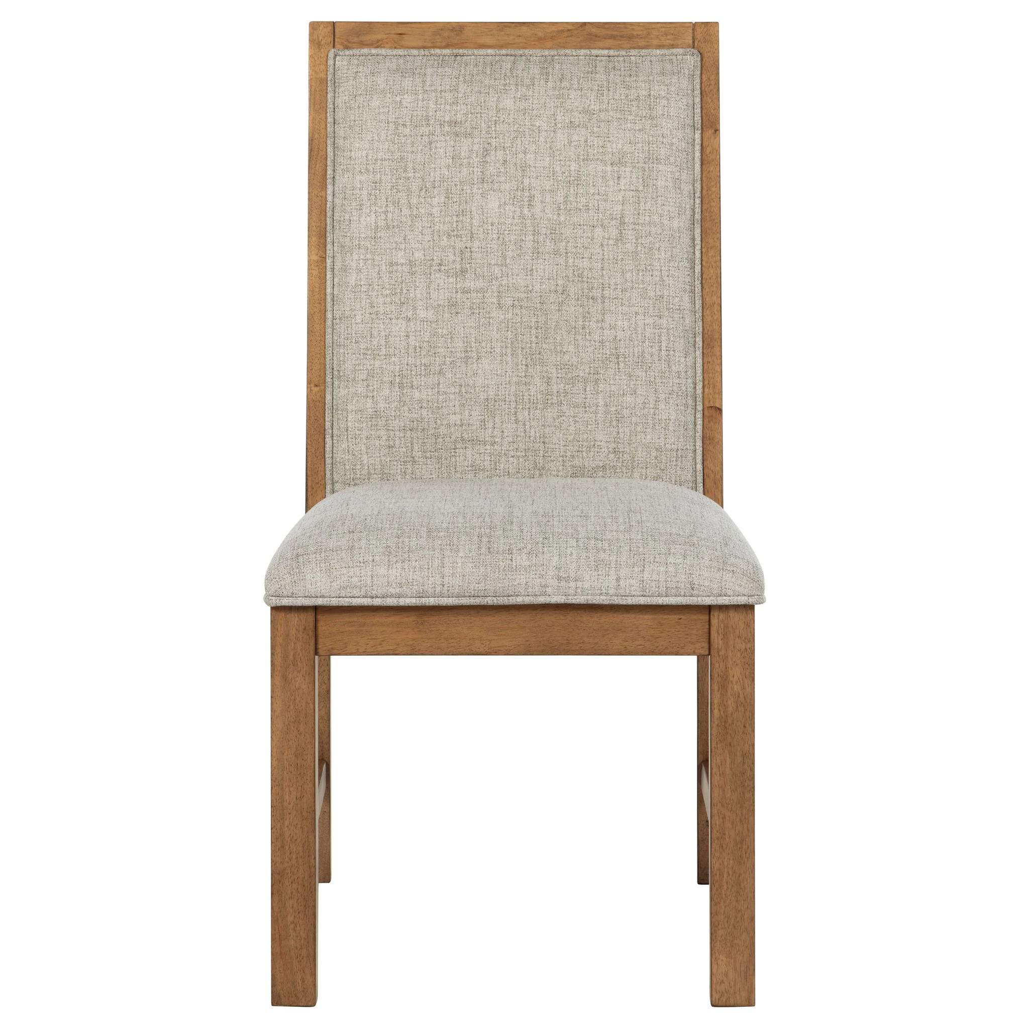 Bruner Upholstered Side Chair Natural Brown (Set of 2) - Image 4