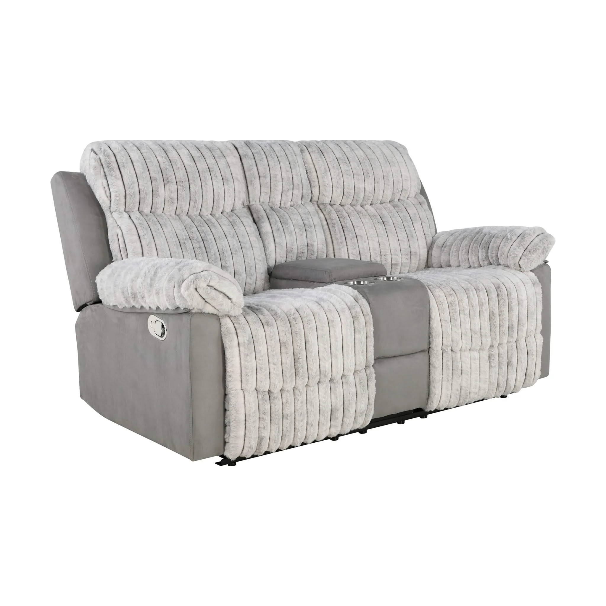 Bruni - Console Reclining Loveseat With Manual Recline - Image 2