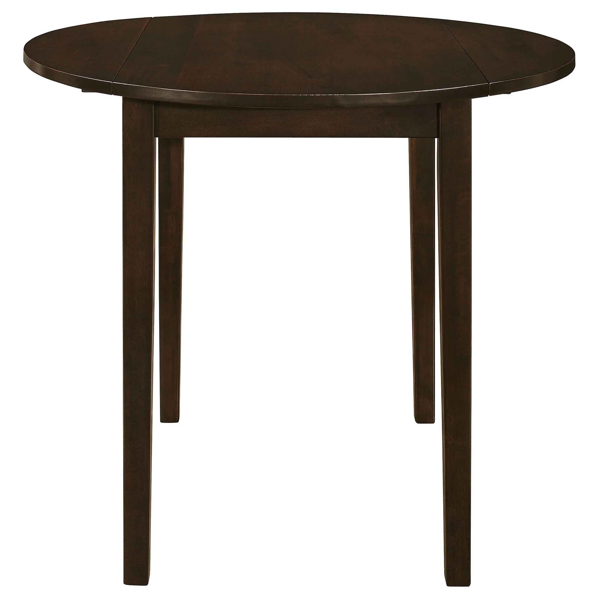 Bucknell 3-piece Round Drop Leaf Dining Table Set Cappuccino - Image 3