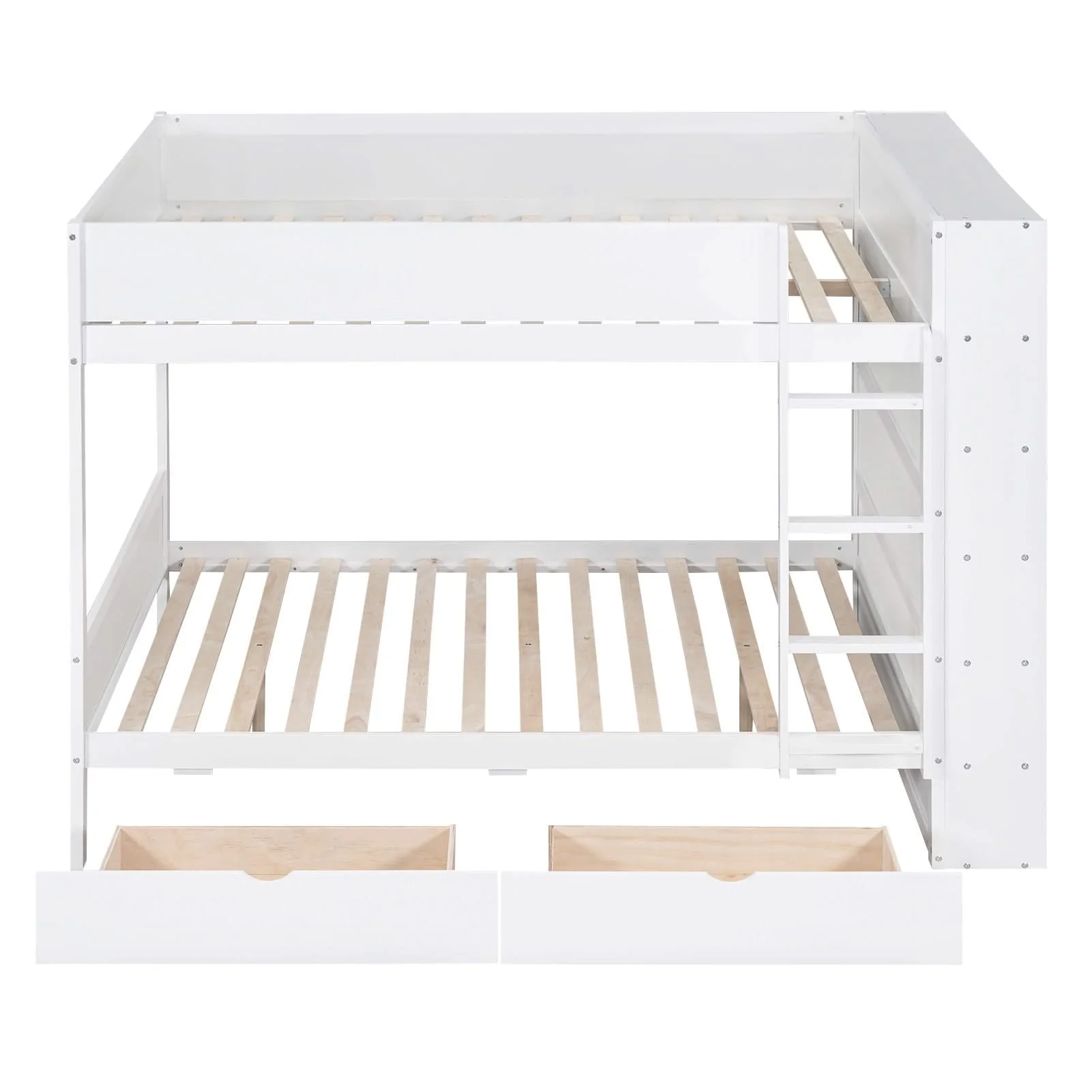 Bunk Bed With 2 Drawers And Multi Layer Cabinet - Image 6