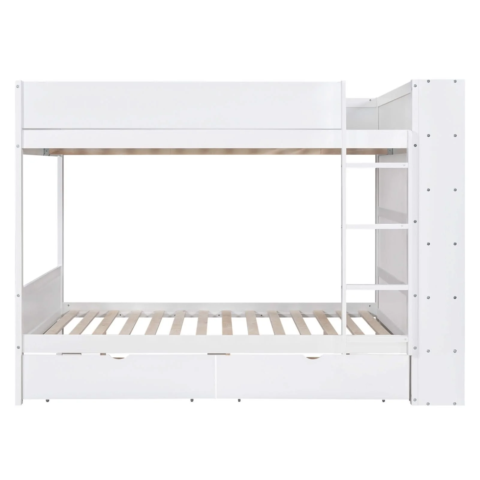 Bunk Bed With 2 Drawers And Multi Layer Cabinet - Image 8
