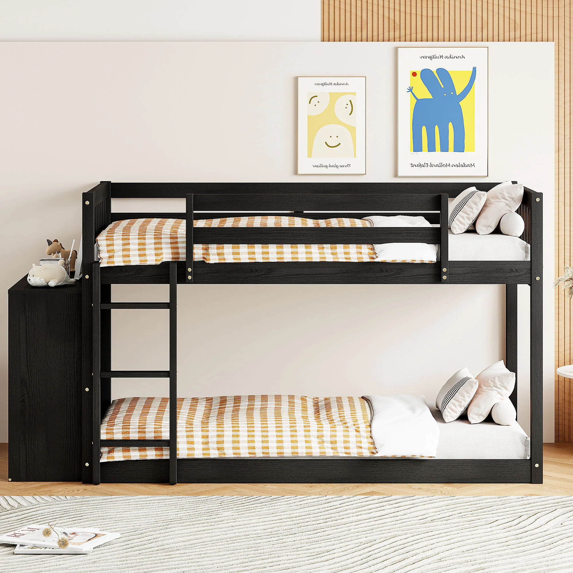 Bunk Bed With 4 Drawers And 3 Shelves - Image 19