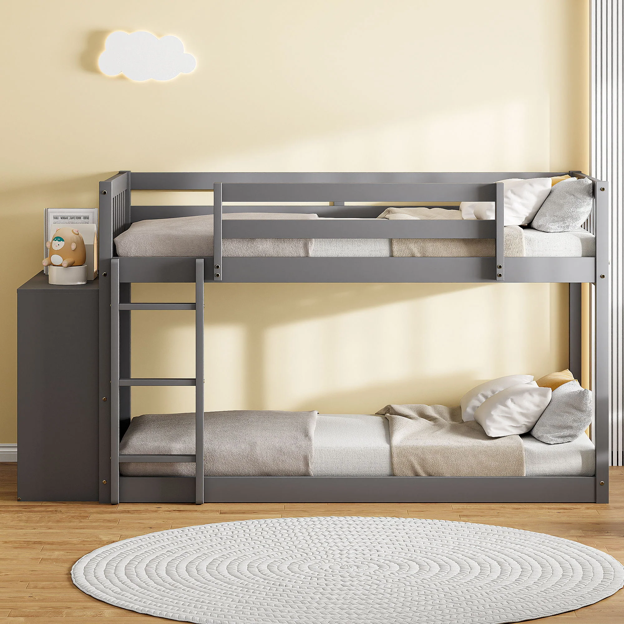Bunk Bed With 4 Drawers And 3 Shelves - Image 22