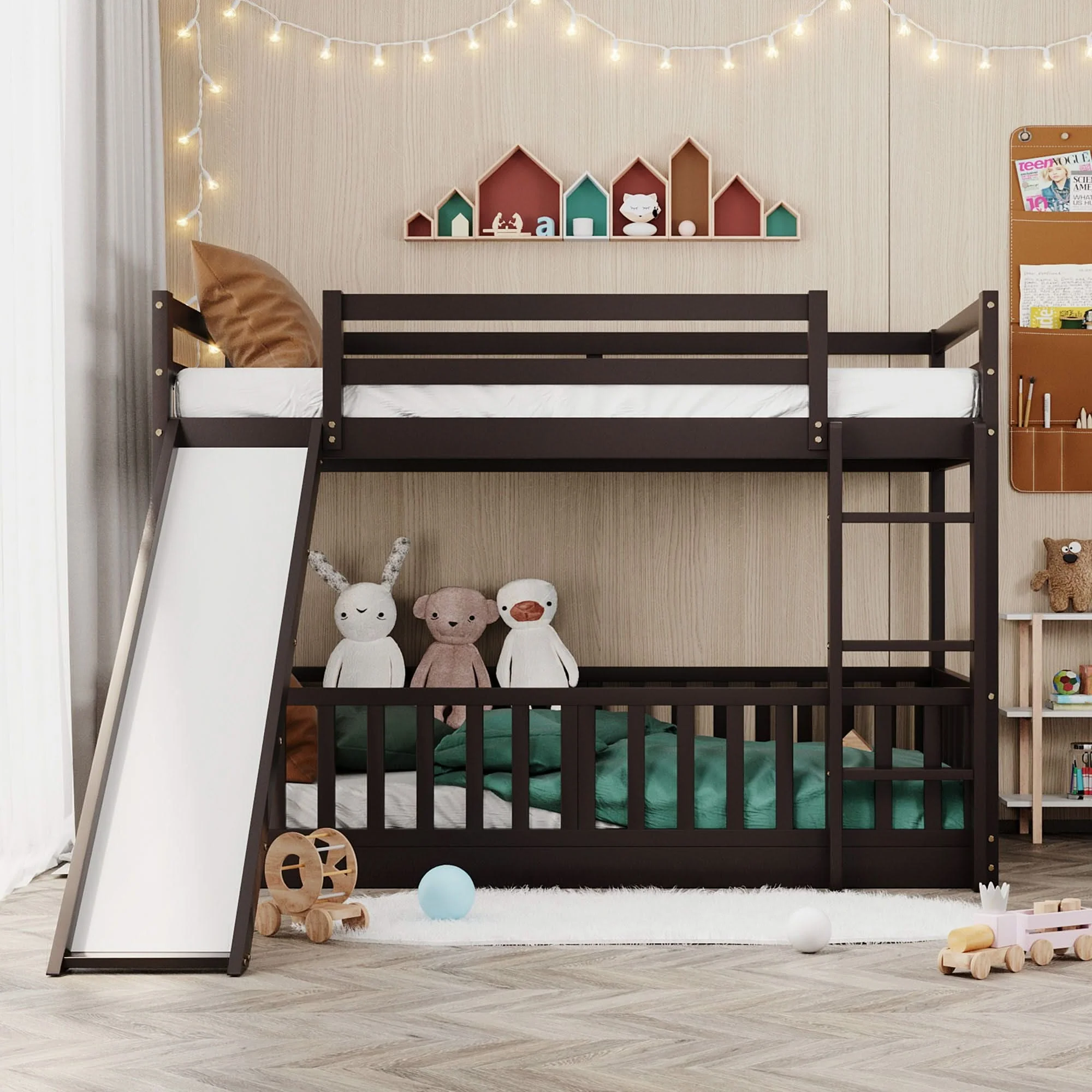 Bunk Bed With Convertible Ladder And Slide - Image 2