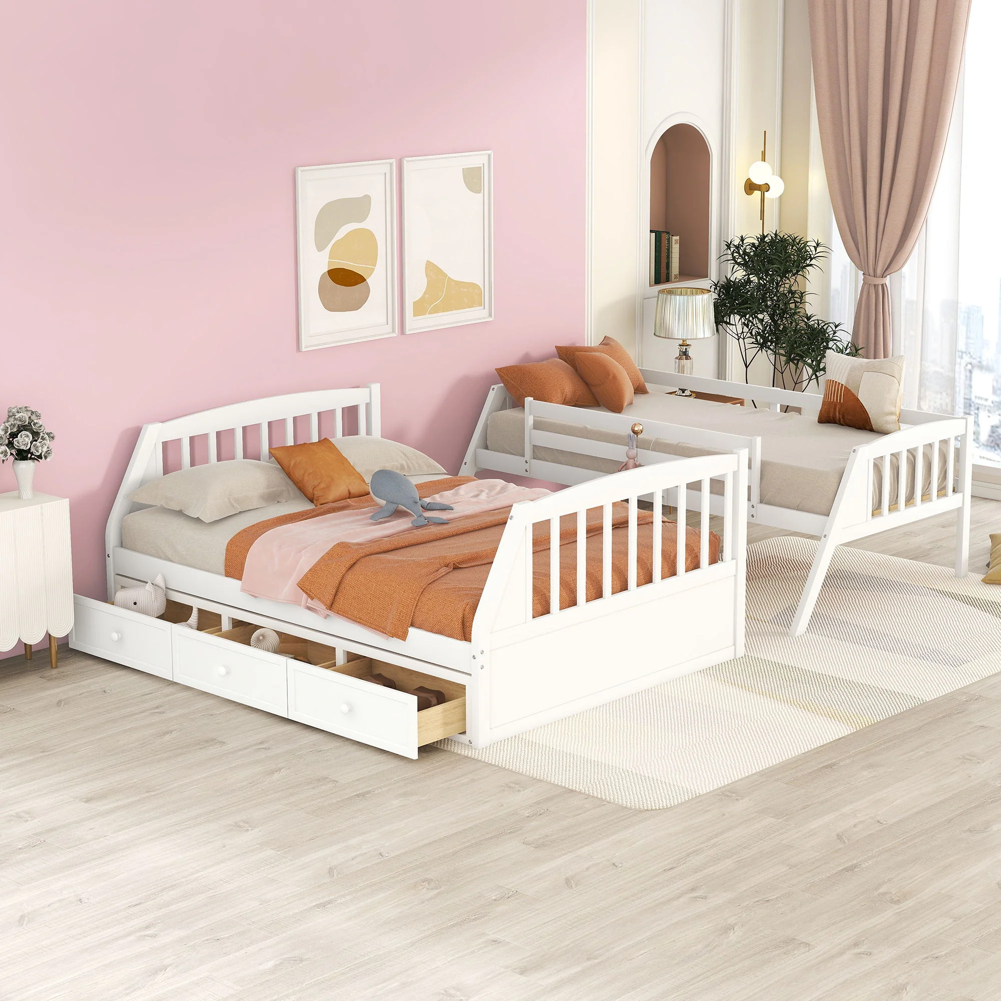 Bunk Bed With Drawers, Ladder And Storage Staircase - Image 10