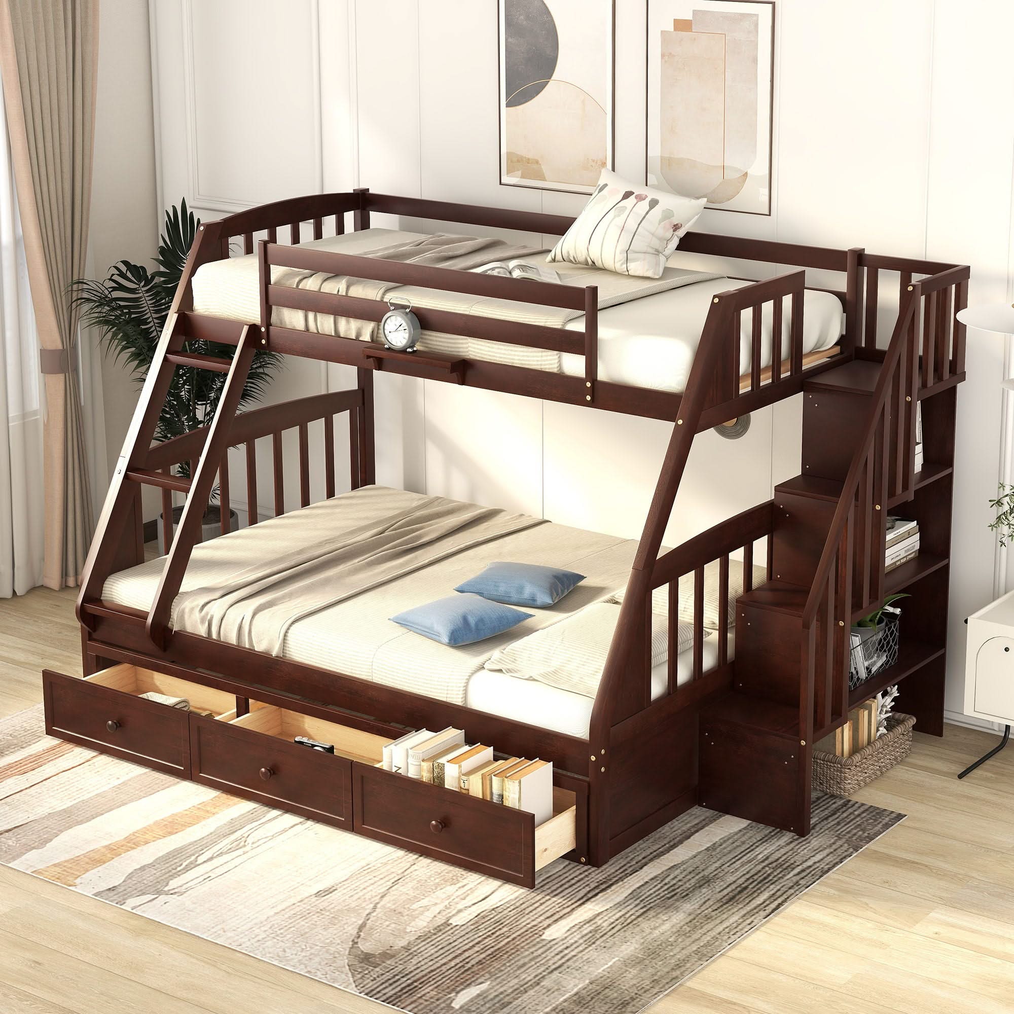 Bunk Bed With Drawers, Ladder And Storage Staircase - Image 5