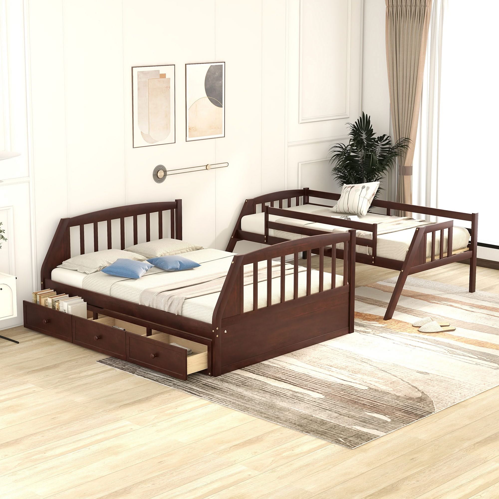 Bunk Bed With Drawers, Ladder And Storage Staircase - Image 6