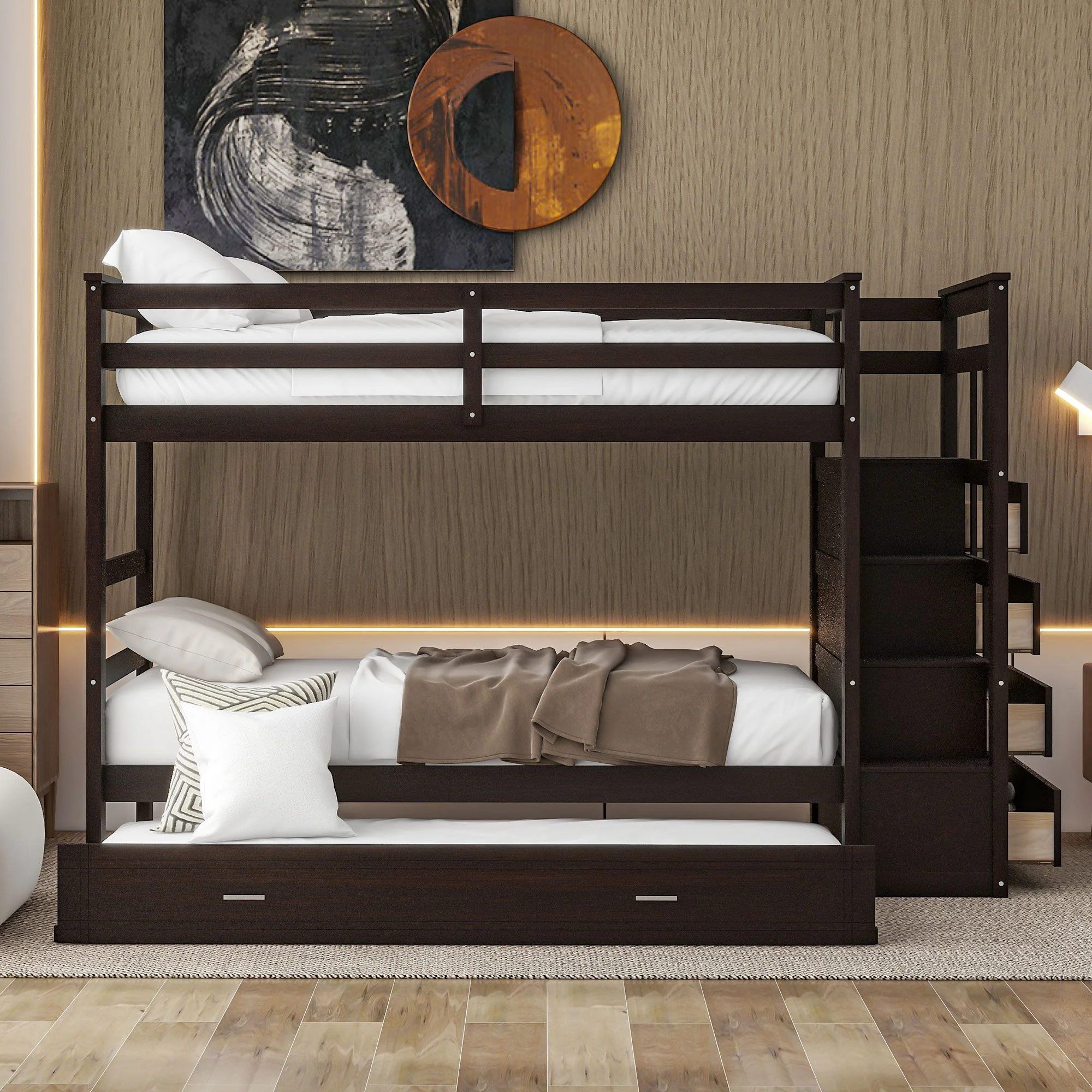 Bunk Bed With Trundle And Staircase - Image 6