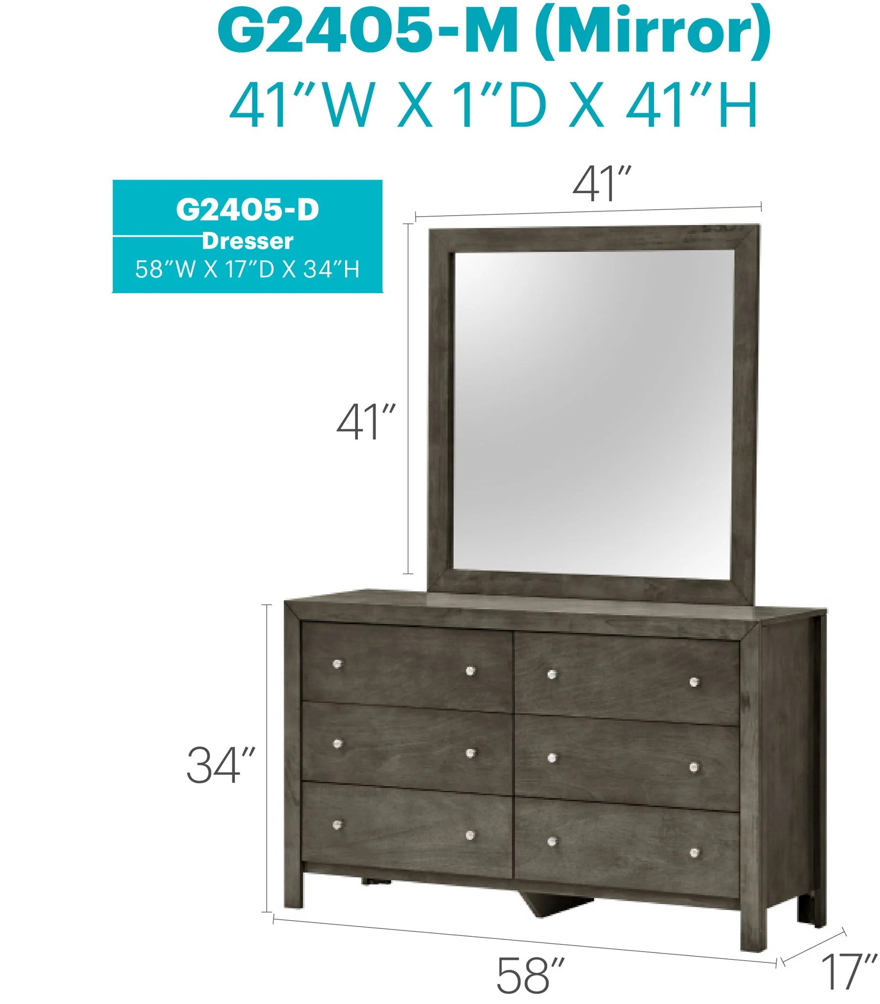 Burlington - Dresser - Gray - Image 4