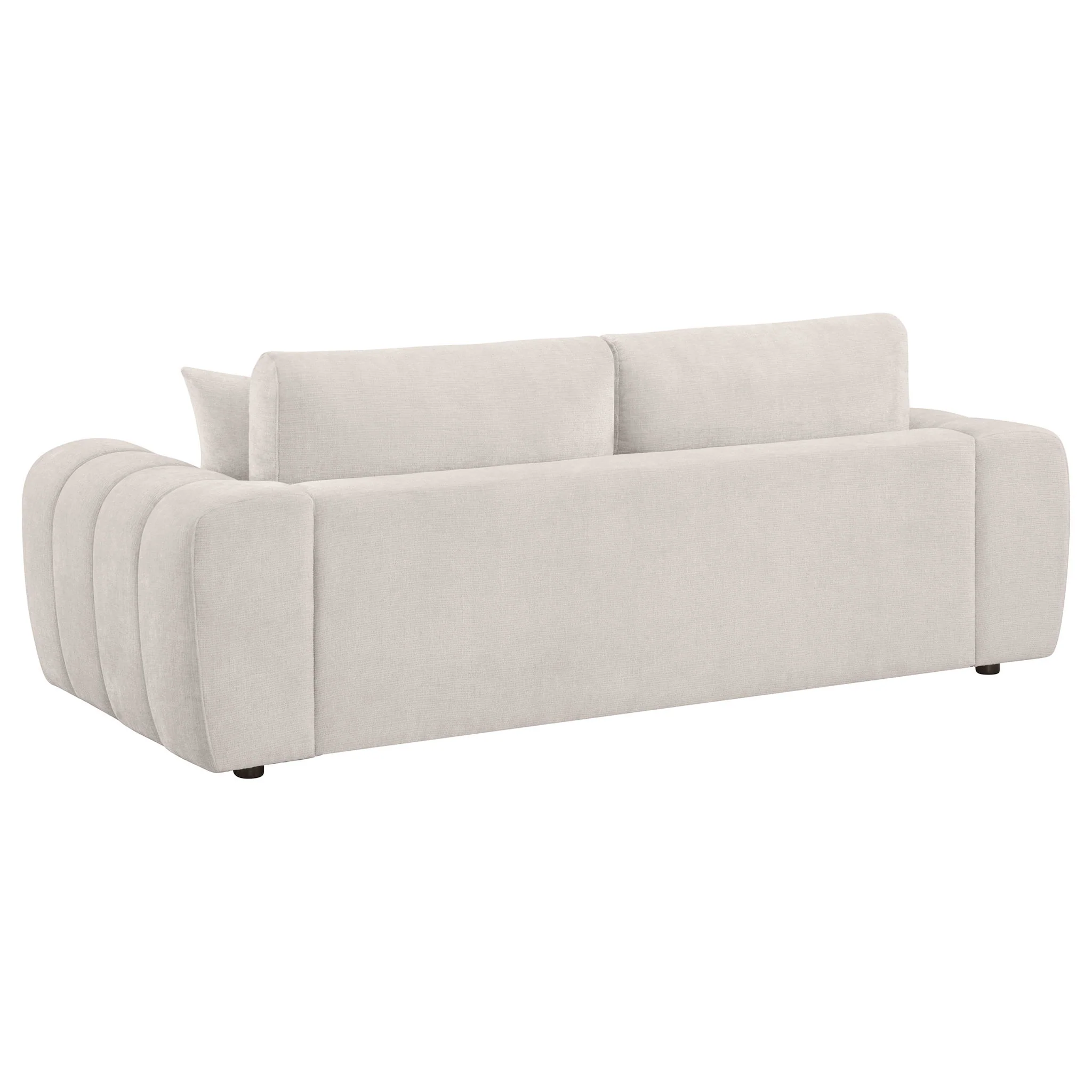 Burnett 4-piece Chenille Upholstered Sofa Set Ivory - Image 3