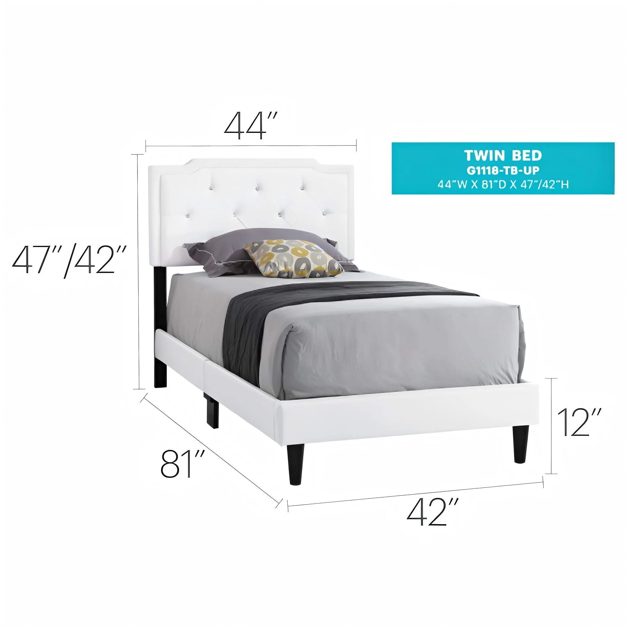Button Tufted Bed Charming For Cozy Spaces - Image 20
