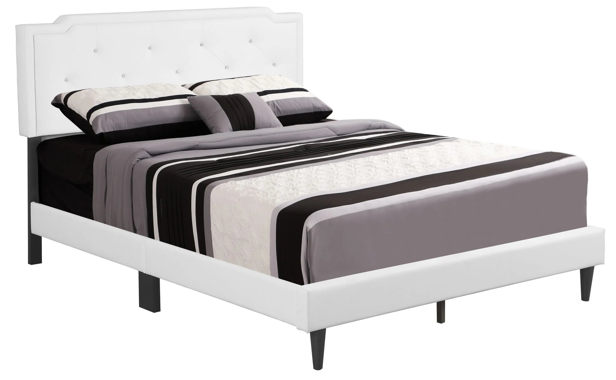Button Tufted Bed Charming For Cozy Spaces - Image 48