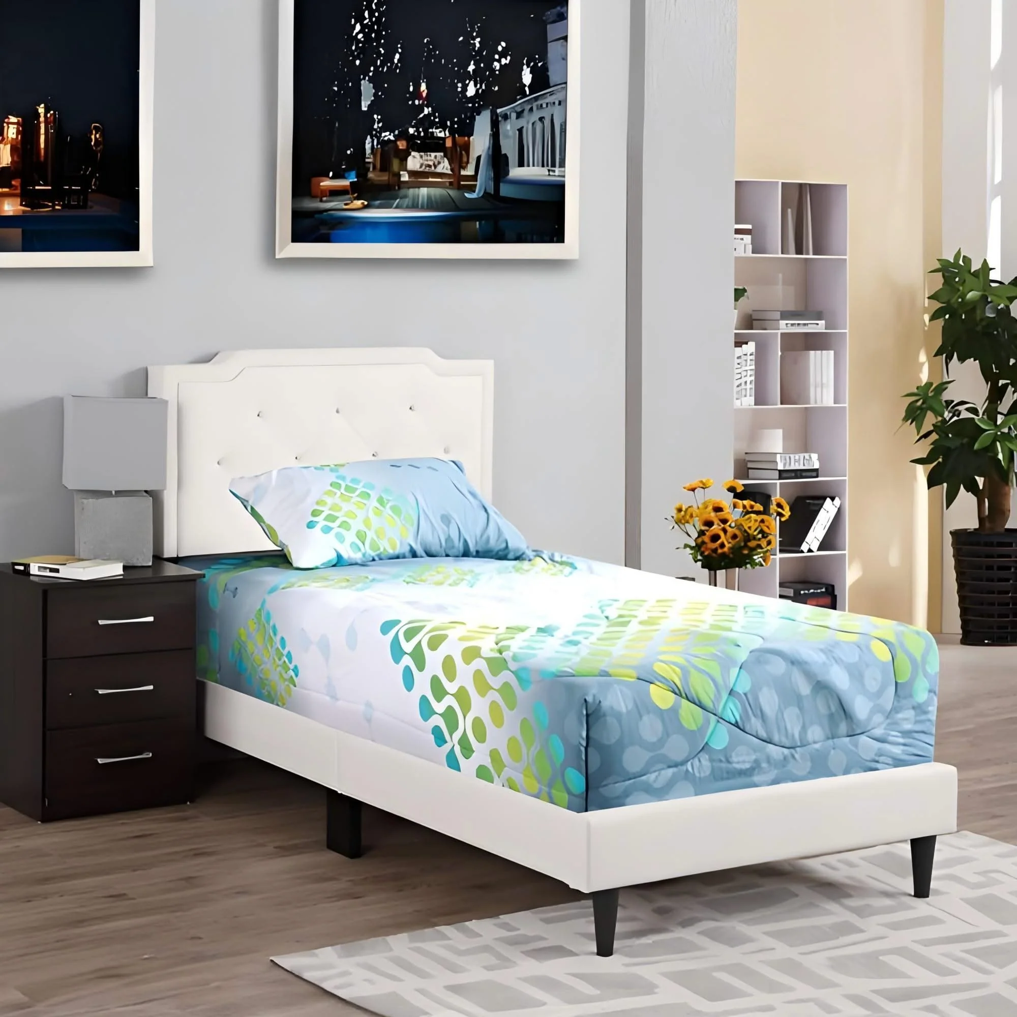 Button Tufted Bed Charming For Cozy Spaces - Image 58