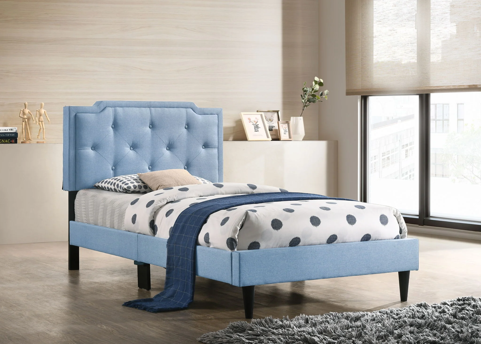 Button Tufted Bed Charming For Cozy Spaces - Image 7