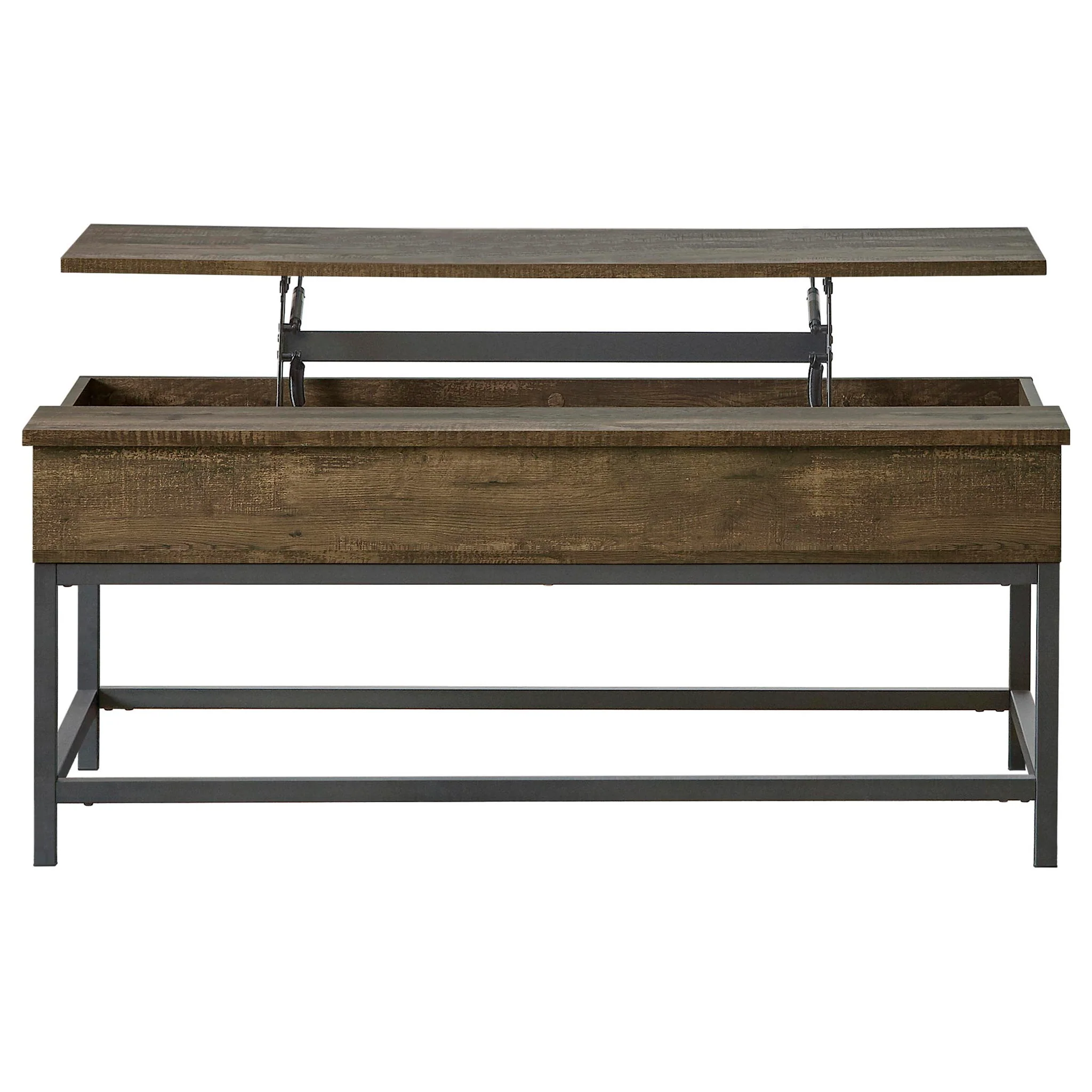 Byers 2-piece Lift Top Coffee and End Table Set Brown Oak - Image 2