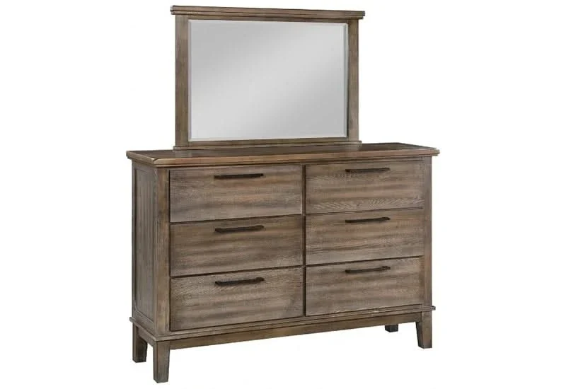 Cagney Gray Modern Rustic 5-Piece Bedroom Set with Storage Footboard and Upholstered Headboard (Queen/King) - Image 4