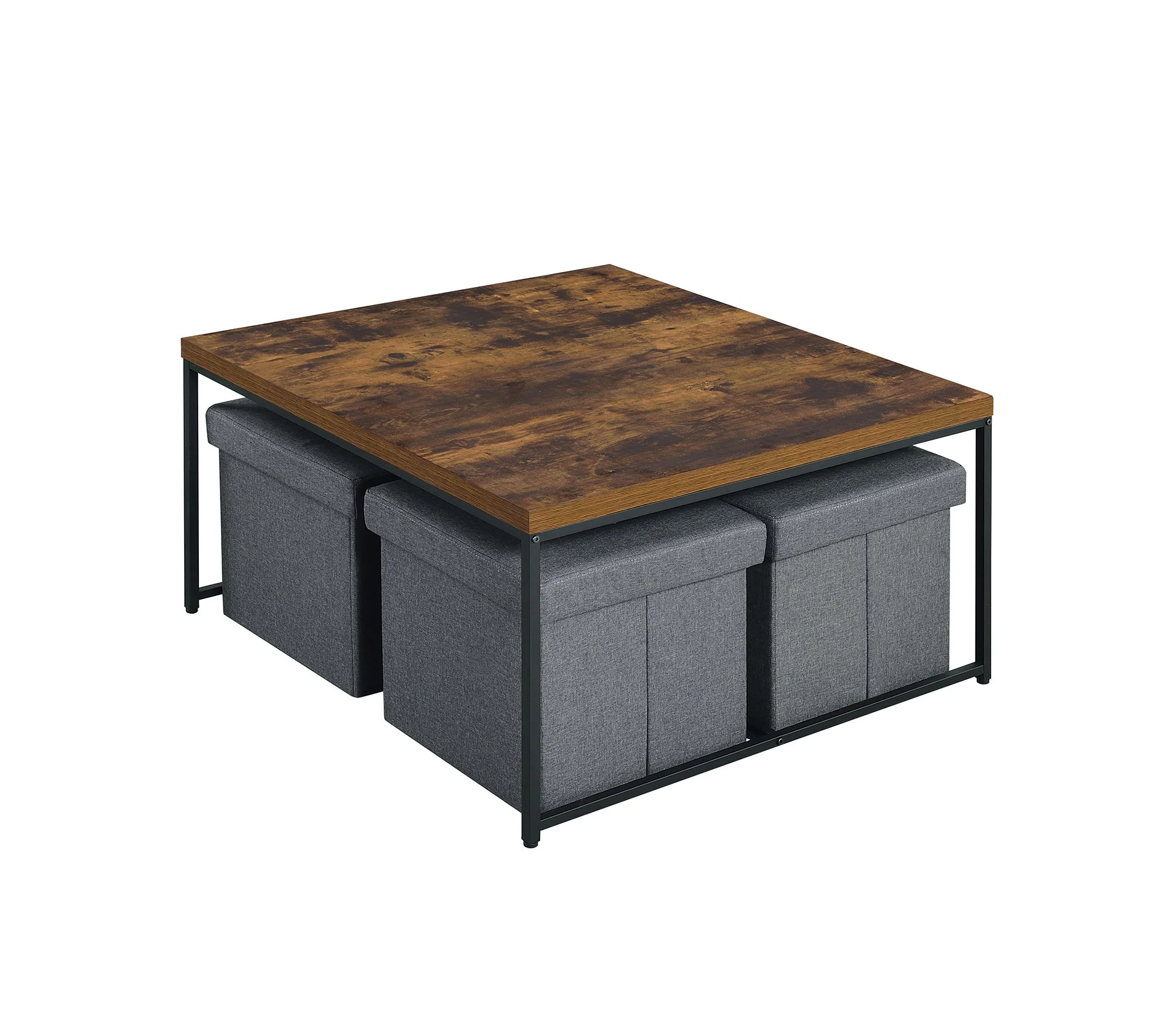 Caitlin - Wood Grain 5 Piece Coffee Table (Set of 5) - Image 3