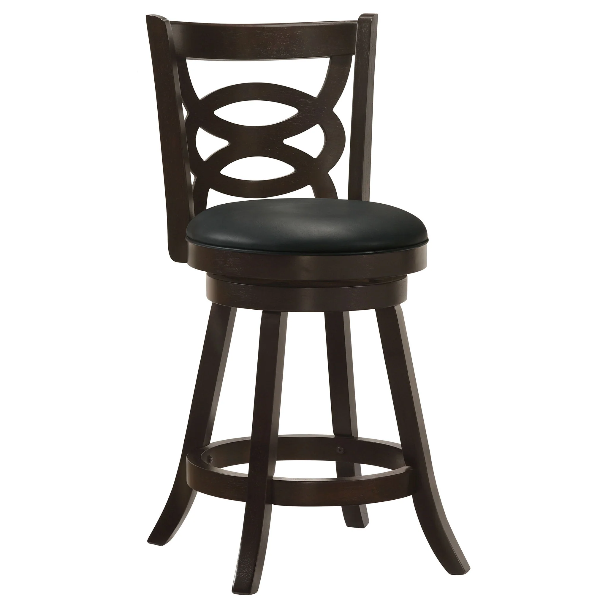 Calecita Wood Swivel Counter Stool Cappuccino (Set of 2) - Image 2