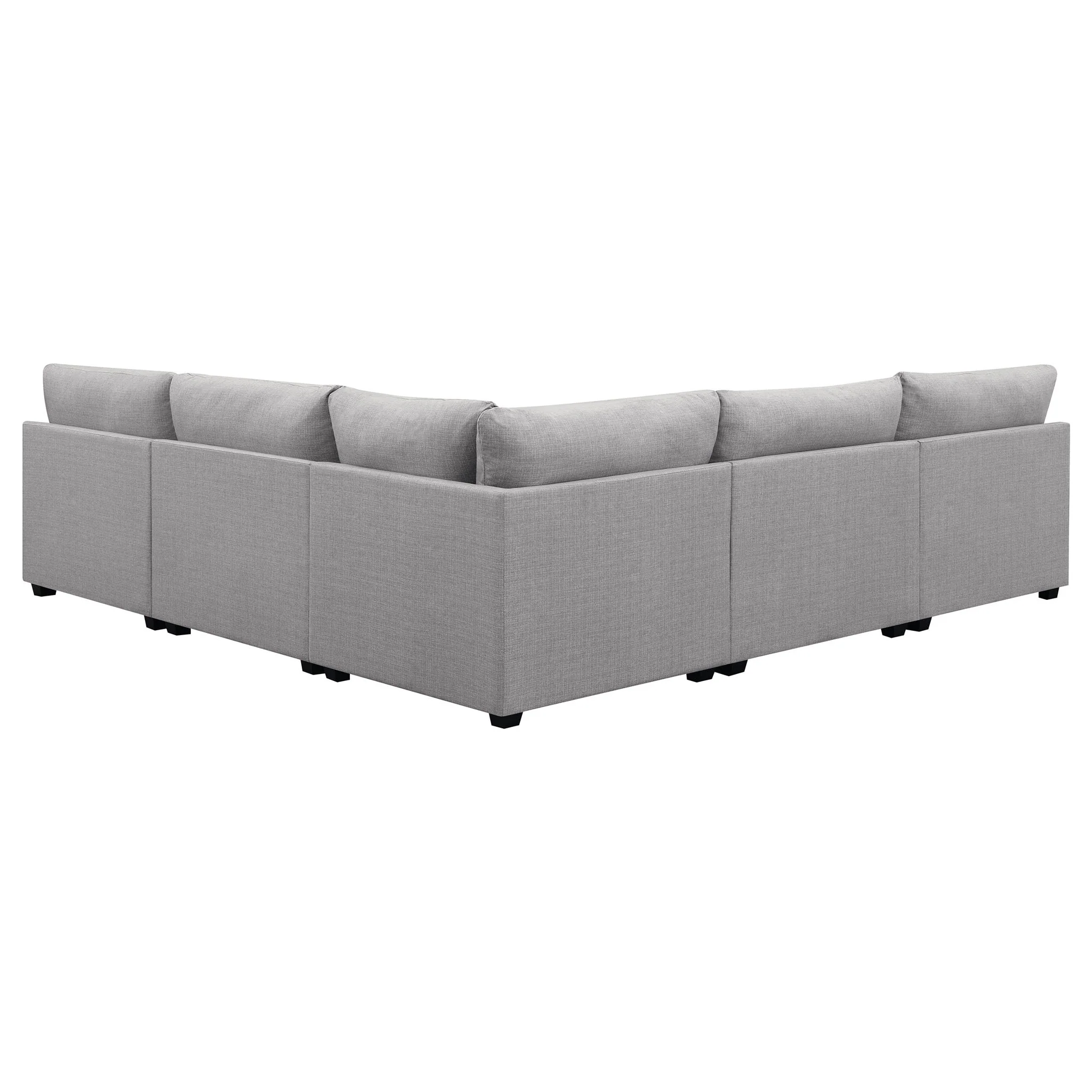 Cambria 5-piece Upholstered Modular Sectional Sofa Grey - Image 3