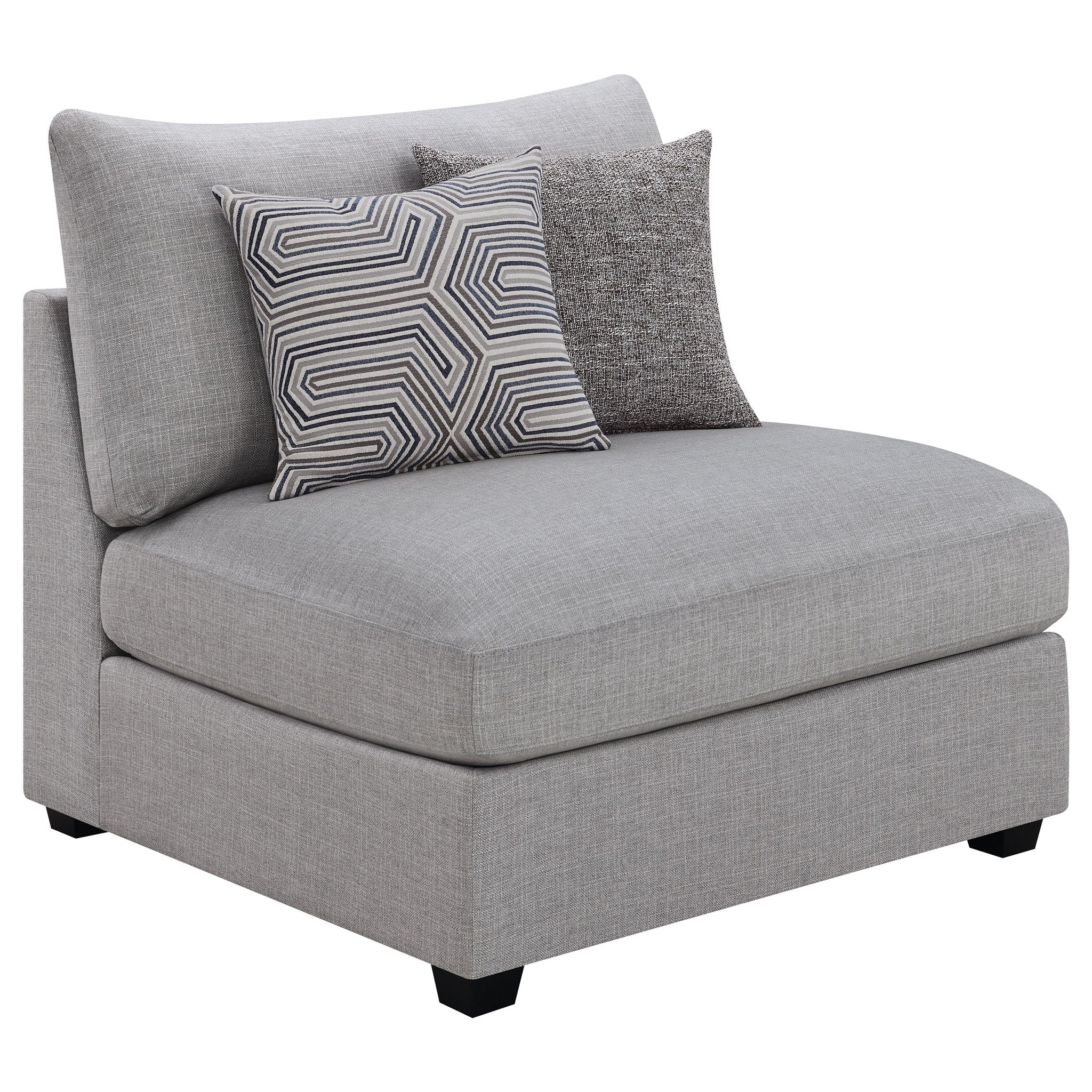 Cambria 5-piece Upholstered Modular Sectional Sofa Grey - Image 4