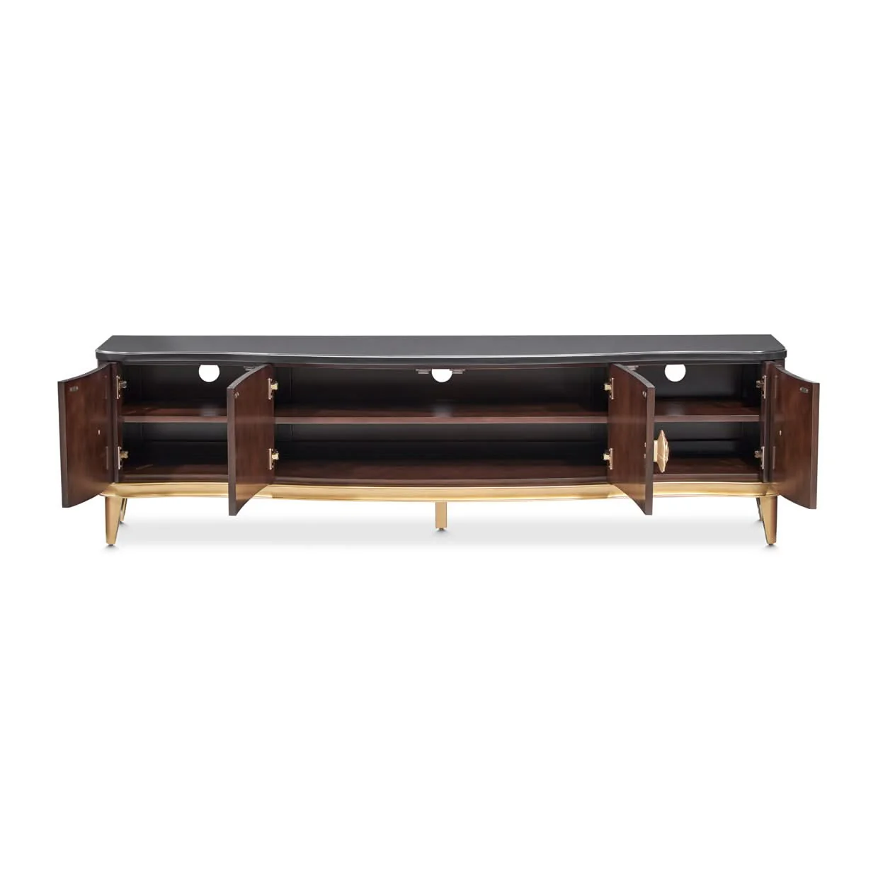 Camellia Field - Media Cabinet - Dark Brown - Image 4