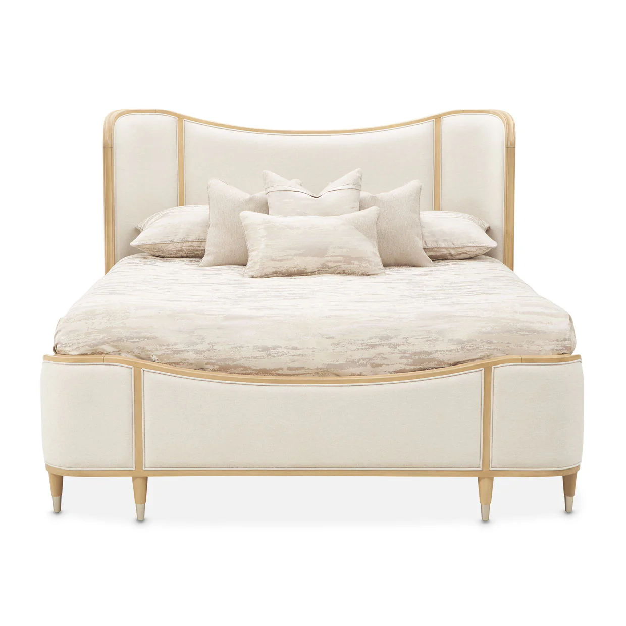 Camellia Field - Upholstered Panel Bed