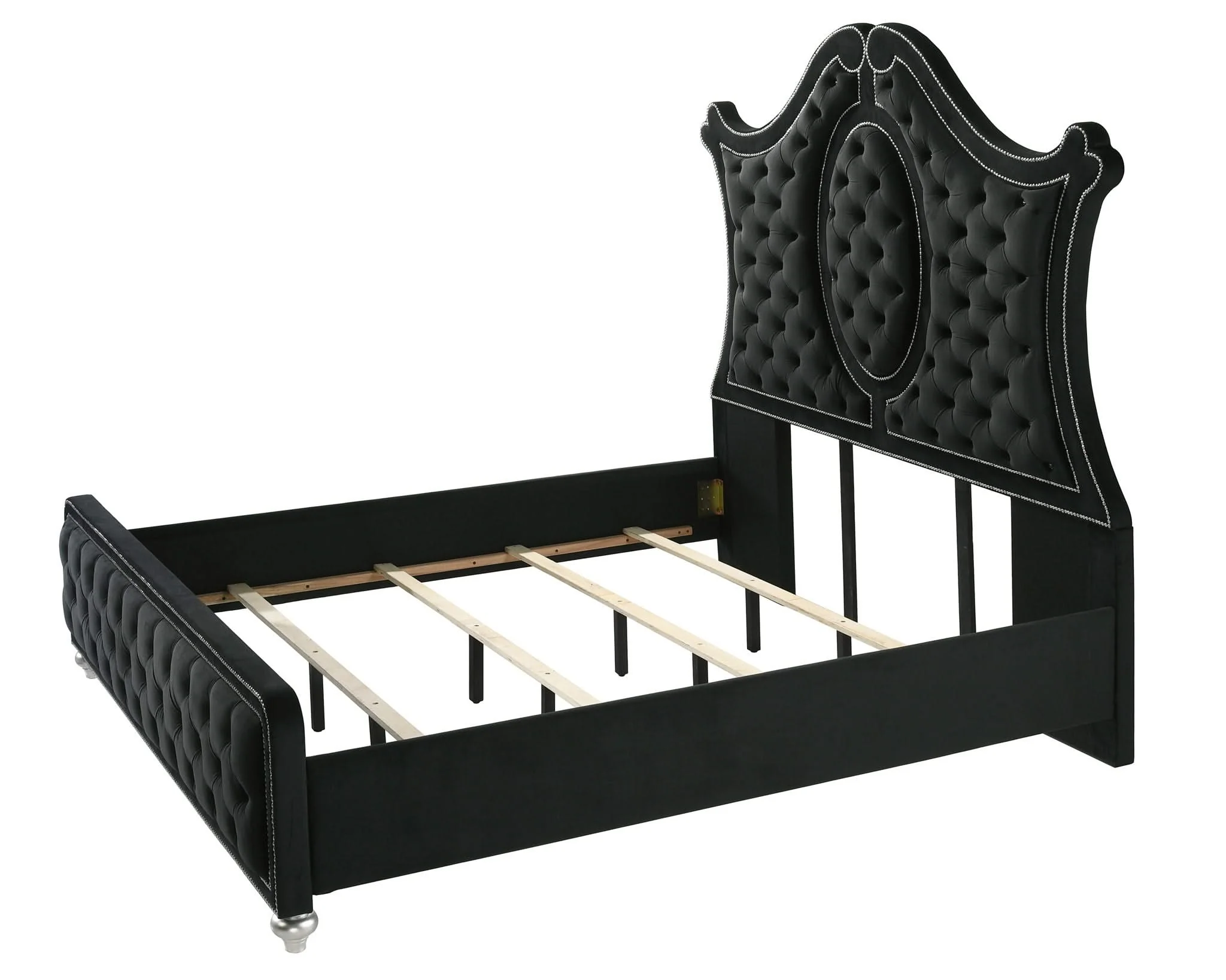 Cameo - King 4 Piece Bedroom Set - Black - Image 2