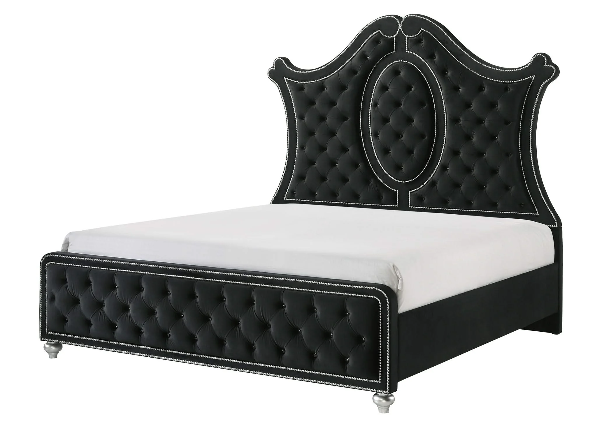 Cameo - Queen 4 Piece Bedroom Set - Black - Image 3