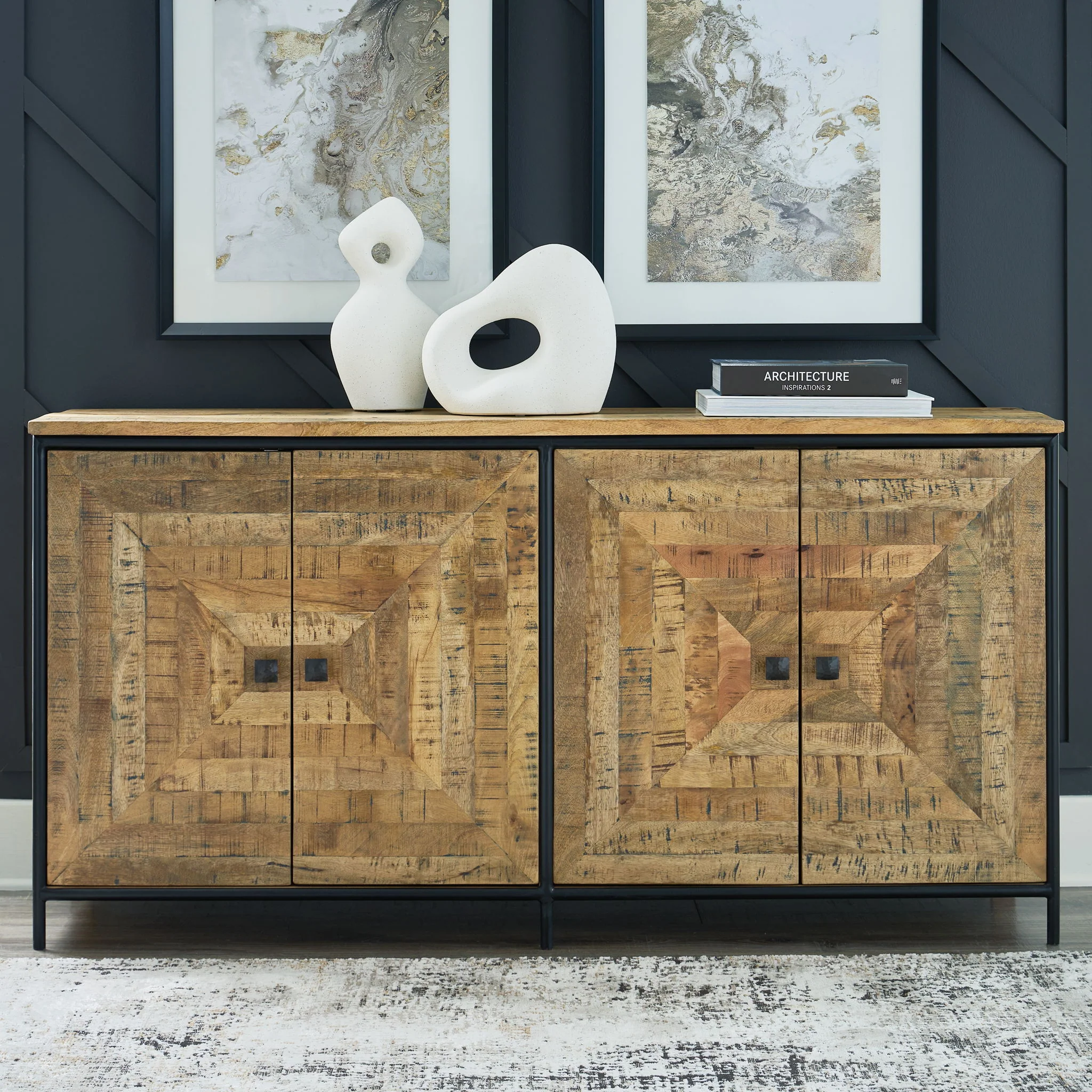 Camney - Accent Cabinet - Brown / Black - Image 2