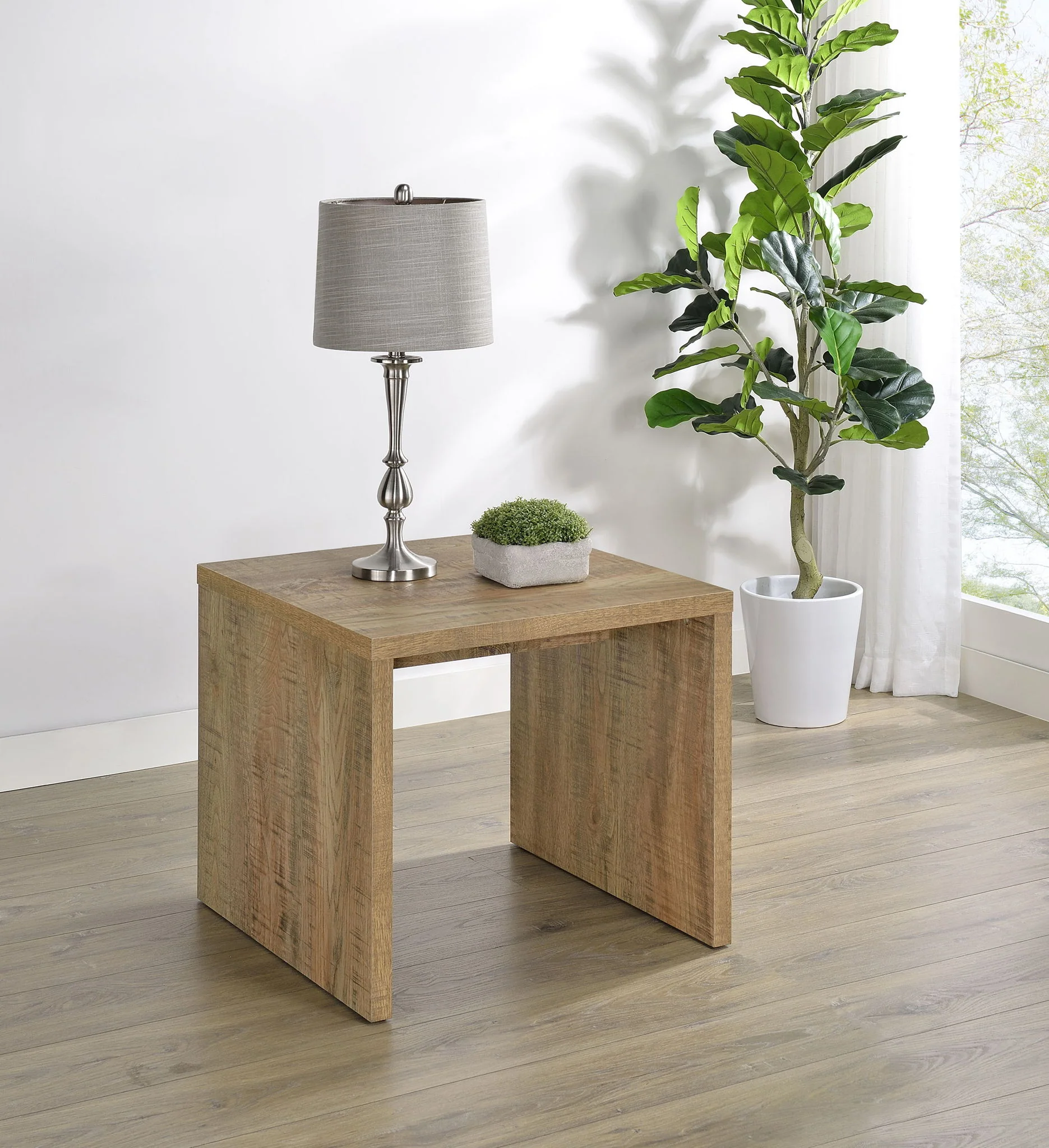 Canoga Engineered Wood Accent Side End Table Mango - Image 3