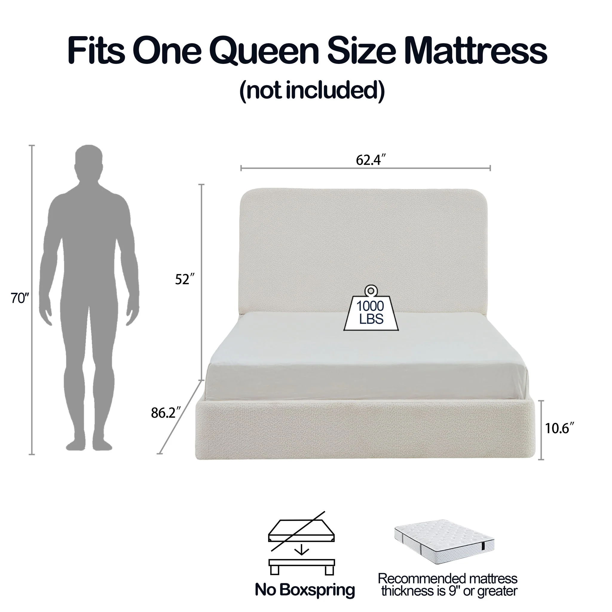 Canter - Tall Headboard Upholstered Bed - Image 4