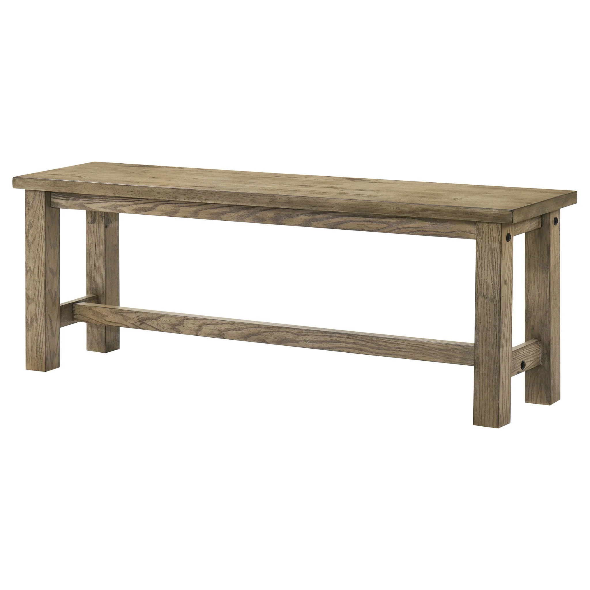 Cardova 51-inch Solid Wood Dining Bench Vineyard Oak - Image 2