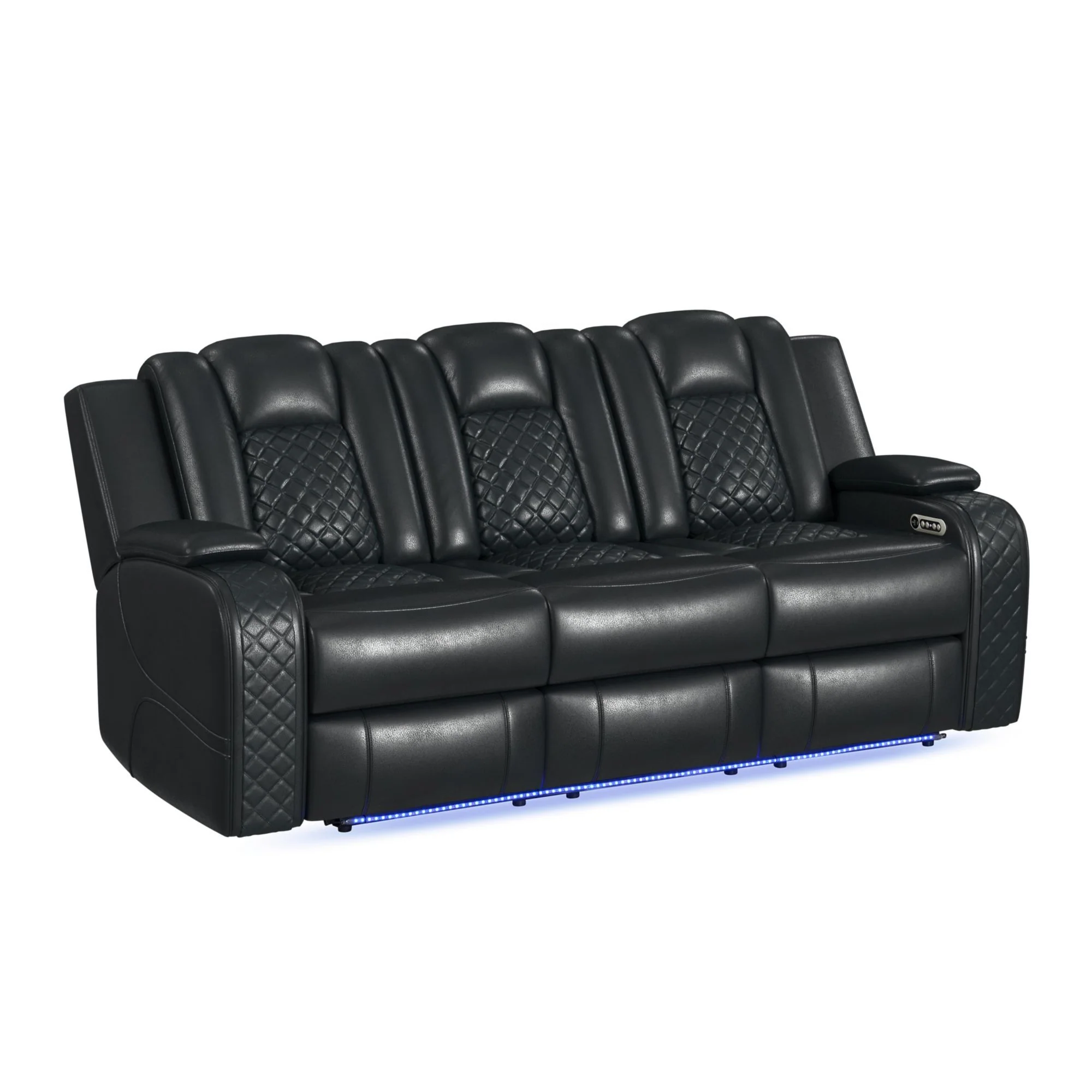 Carlo - Power Motion Sofa With Power Headrest, Dropdown Table, Power Strip, LED And Reading Light - Image 2