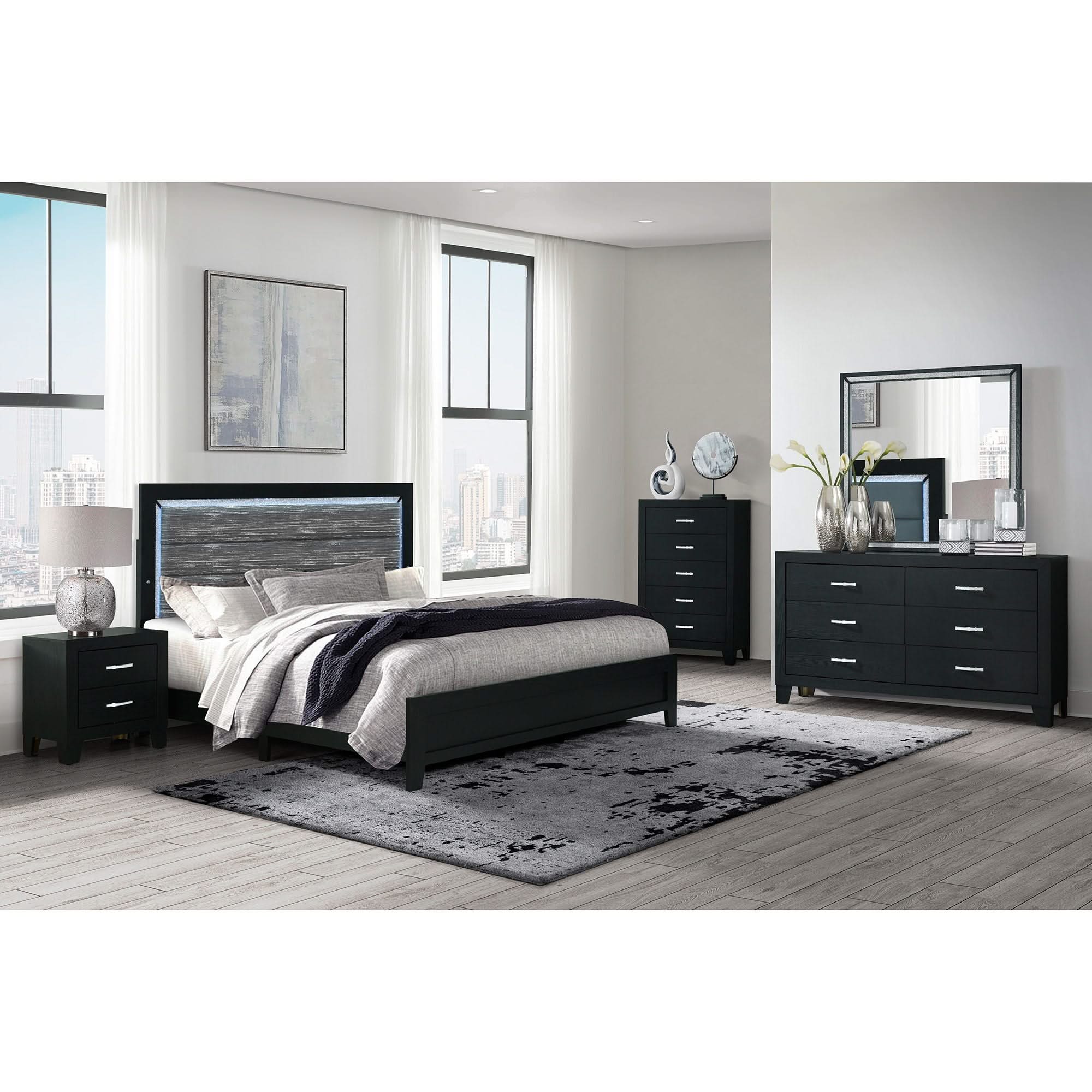 Carlos - Modern Design Bed With LED - Image 4