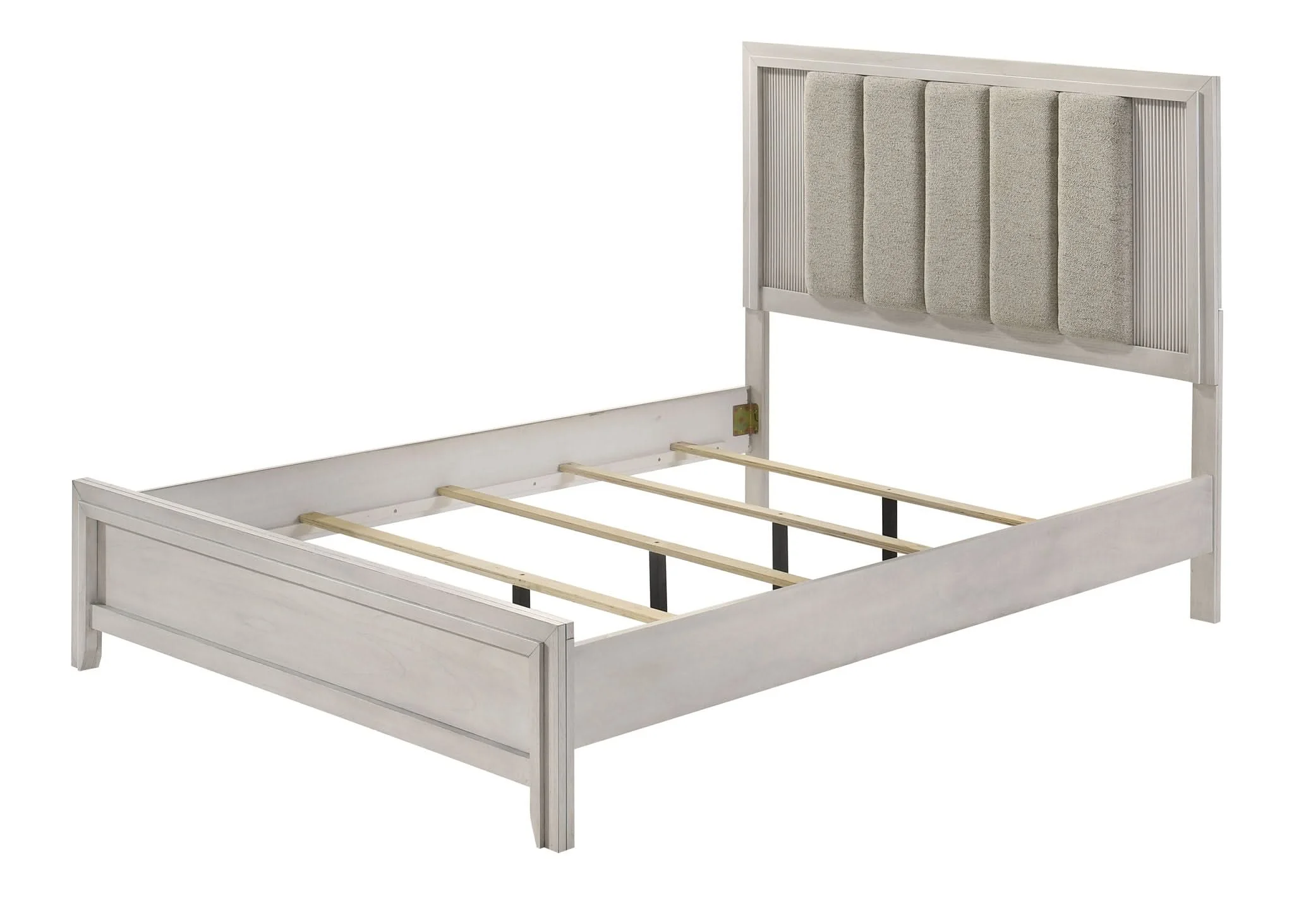 Carlton - King 4 Piece Bedroom Set - White Mist - Image 4