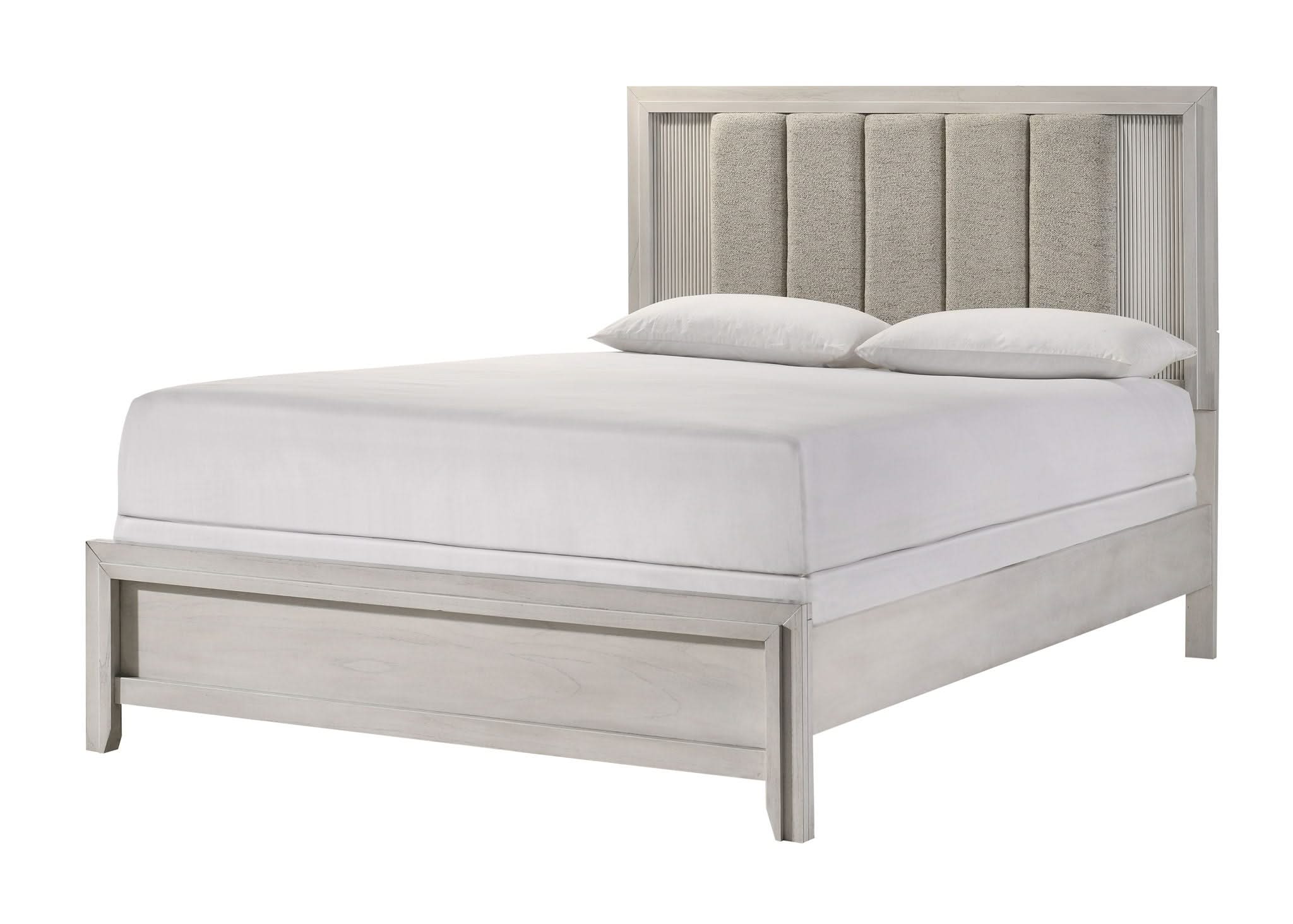 Carlton - Queen 5 Piece Bedroom Set - White Mist - Image 3