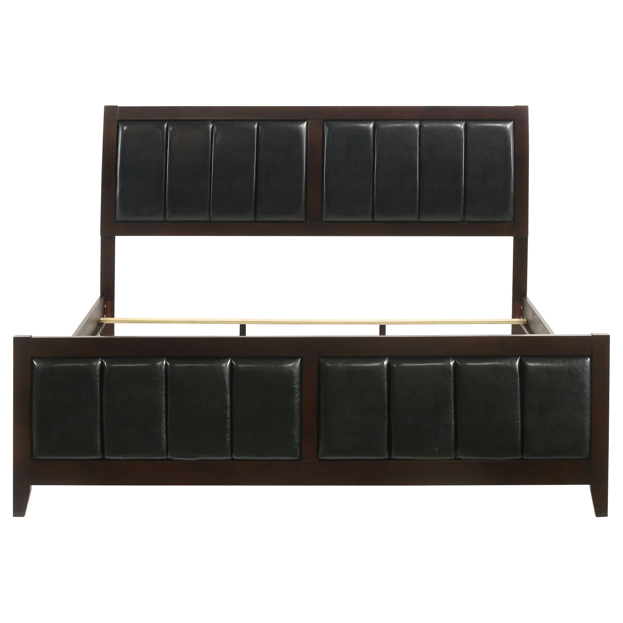 Carlton Wood Eastern King Panel Bed Cappuccino - Image 2