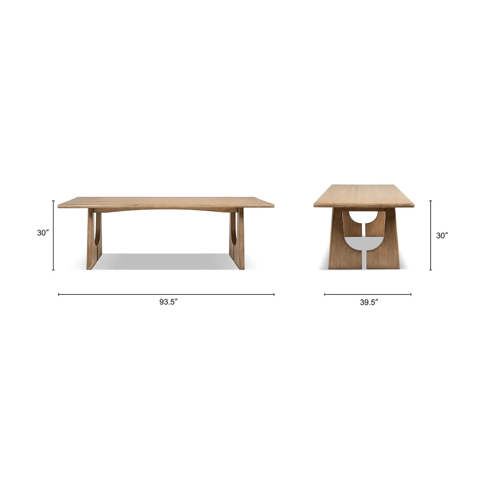 Carmel - 8 Seater Dining Table - Antique Brown - Image 2