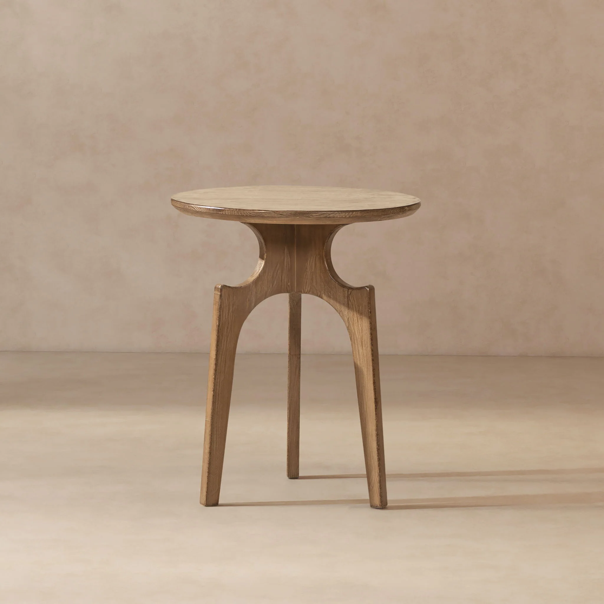 Carmel - Round Side Table - Antique Brown - Image 2