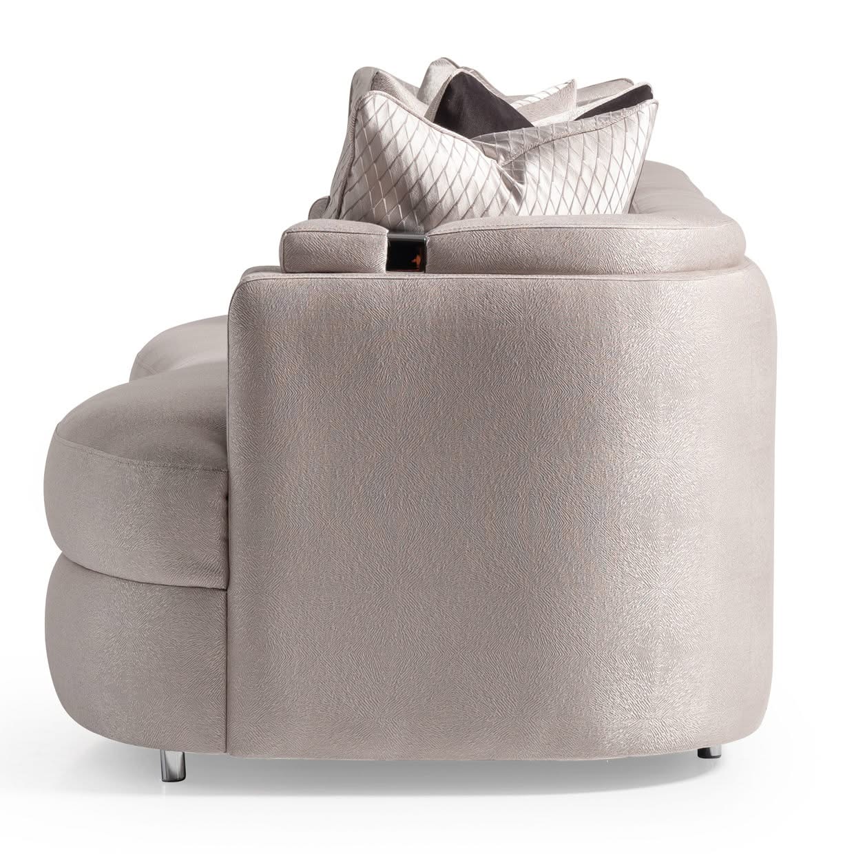 Carmela - Mansion Sofa - Zinc / Chrome - Image 4