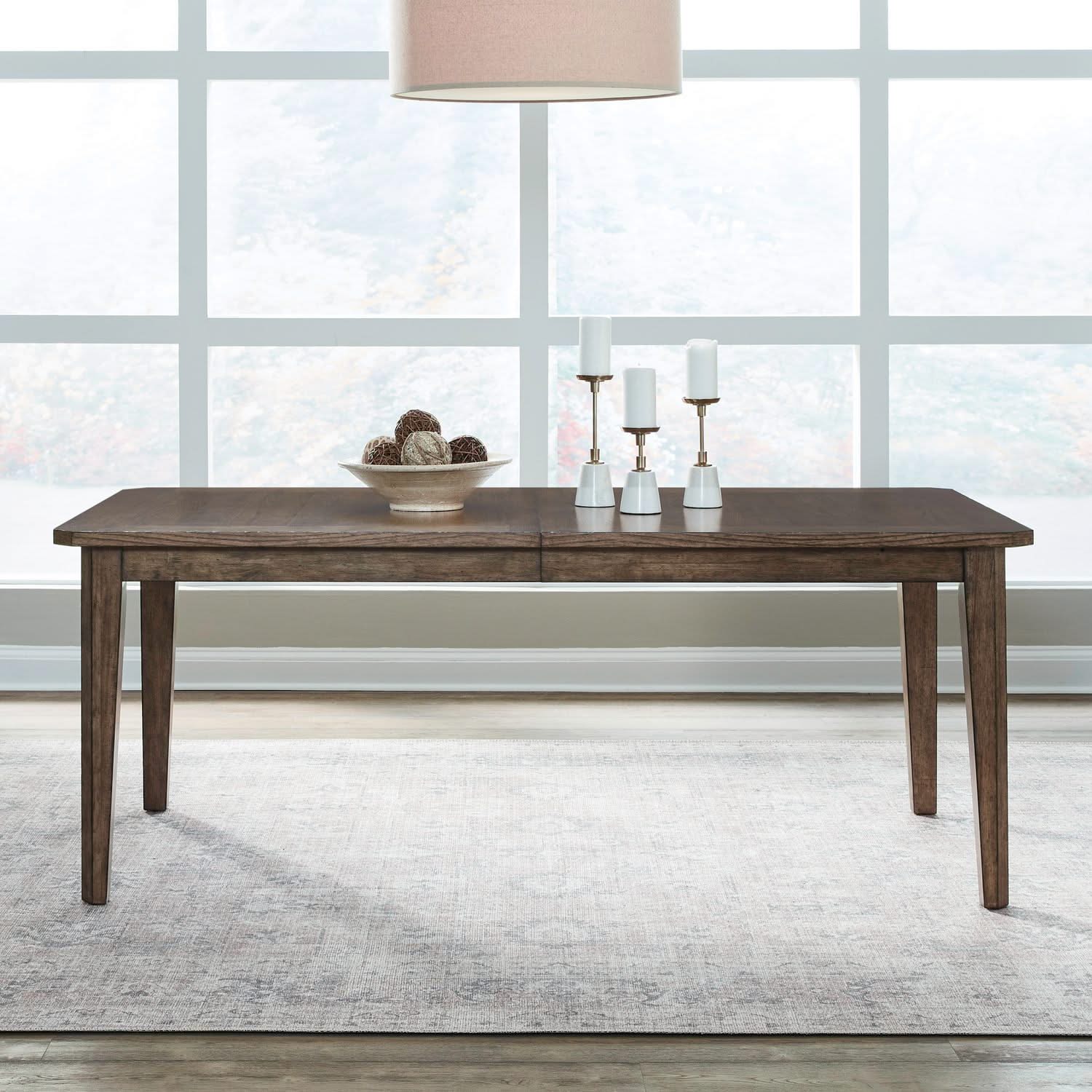 Carolina Park - Rectangular Leg Table - Amber Brown - Image 3