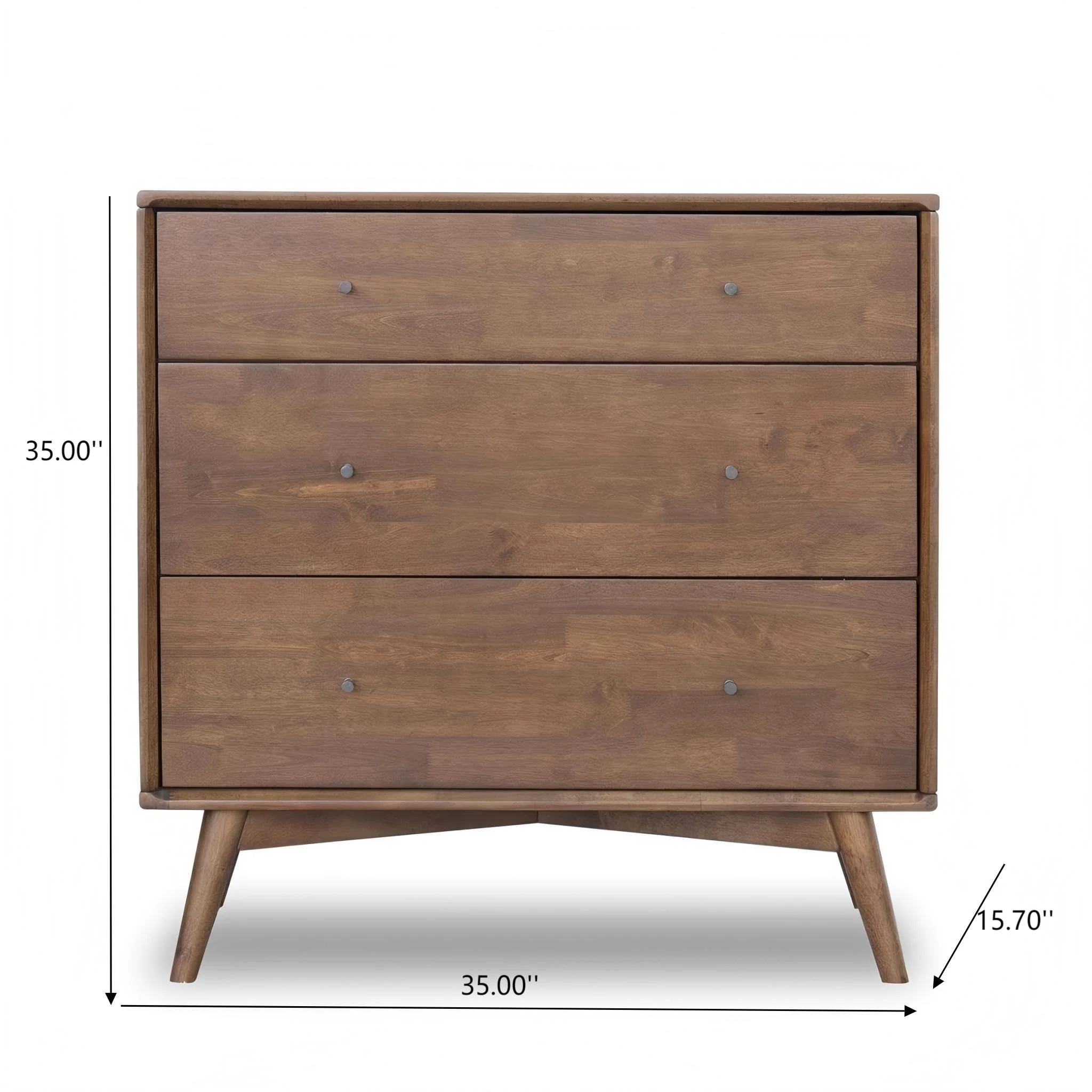 Caroline - Dresser 3 Drawer - Brown / Wood - Image 3