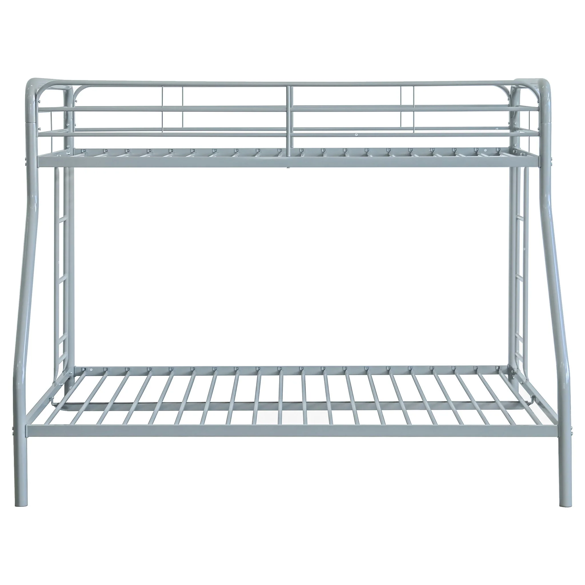 Carson Metal Twin Over Full Bunk Bed Glossy Silver - Image 2