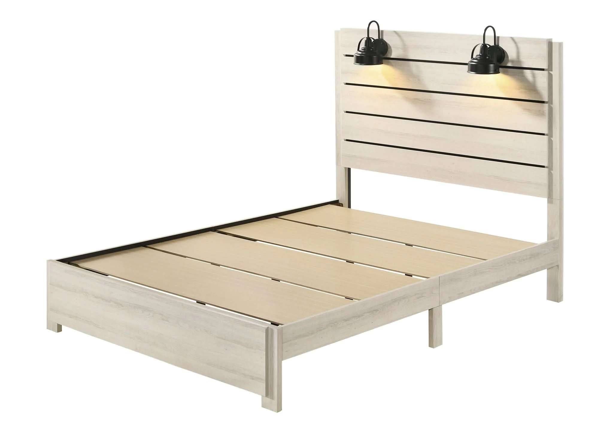 Carter - King Platform Bed In One Box - White - Image 3