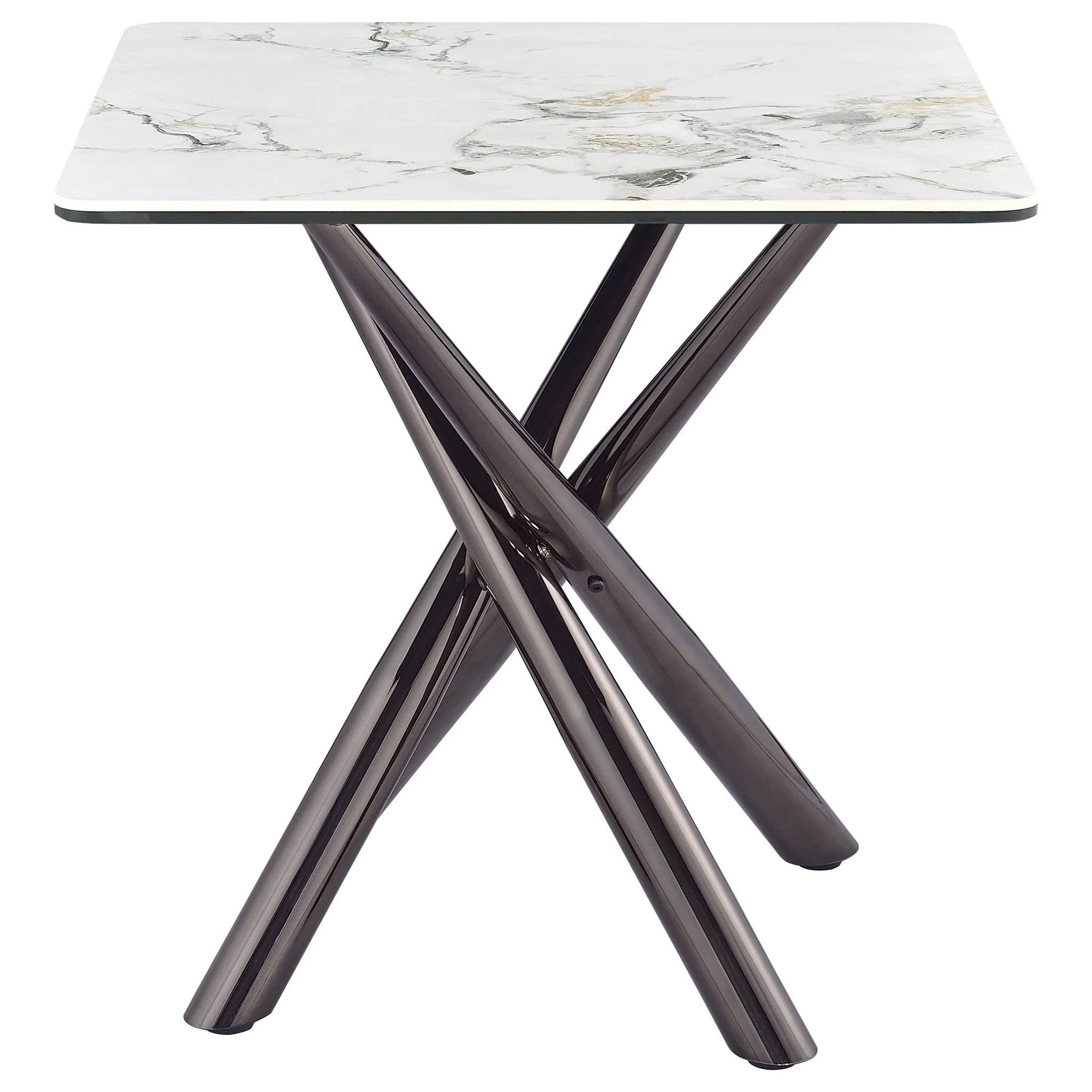 Carvell 2-piece Square Coffee and End Table Set Mirage White - Image 3
