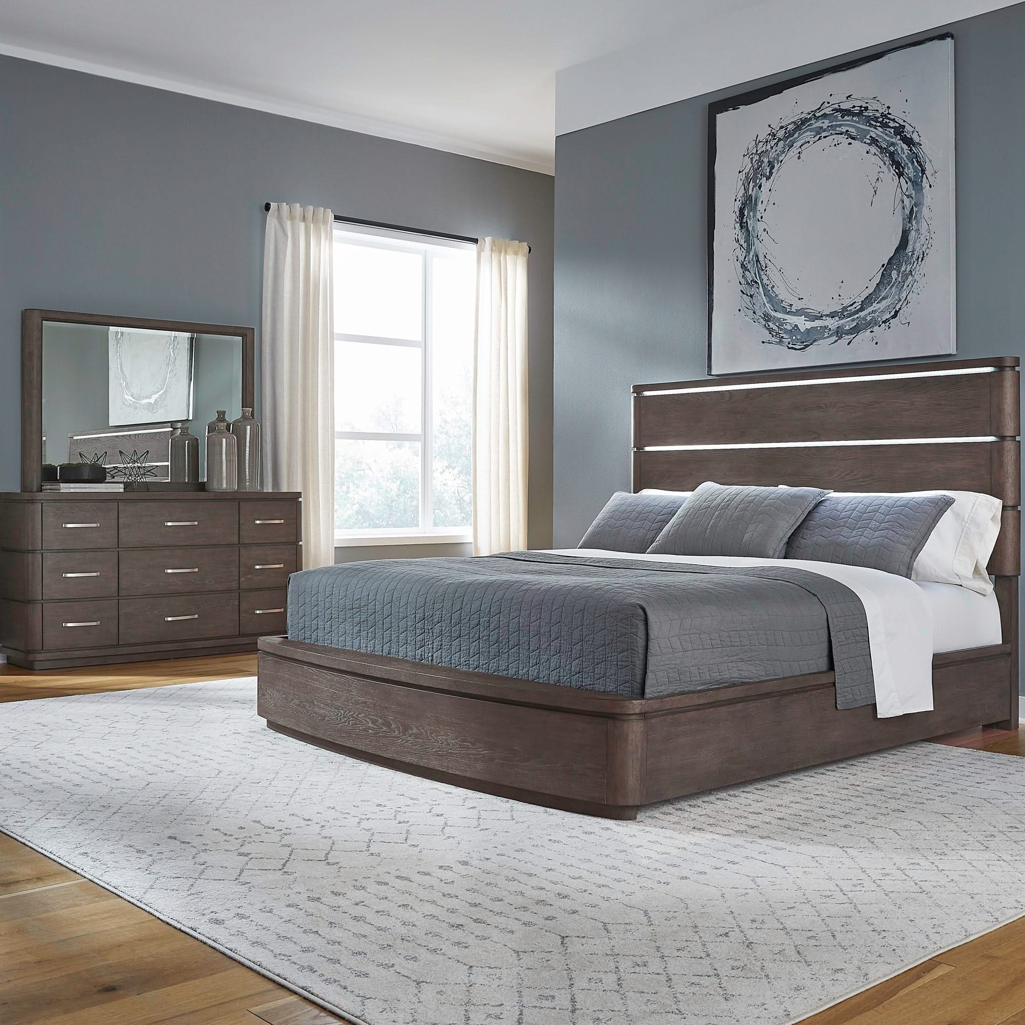 Cascade Falls - 9 Drawer Dresser - Satin Espresso - Image 2