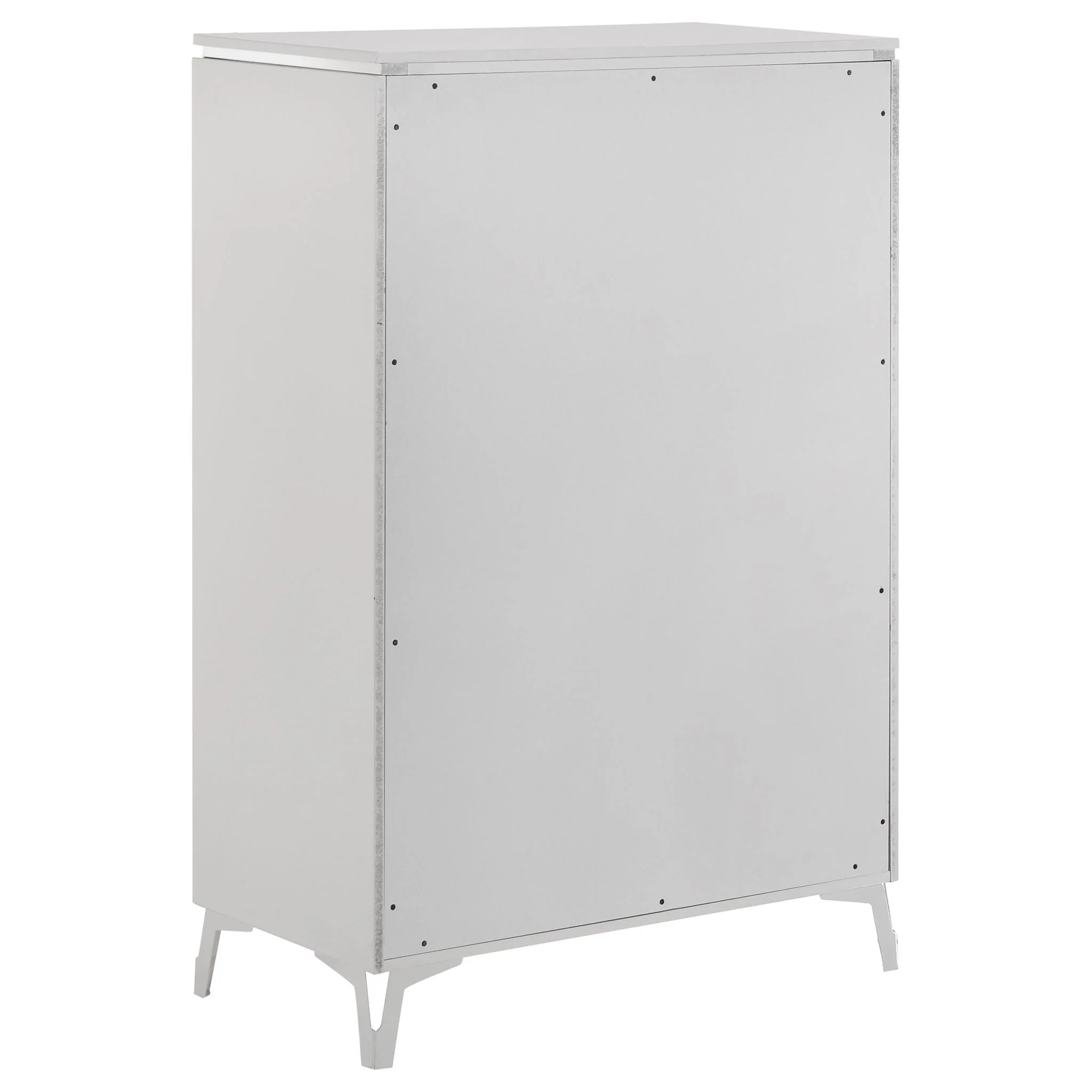 Cassia 5-drawer Bedroom Chest of Drawers White High Gloss - Image 3